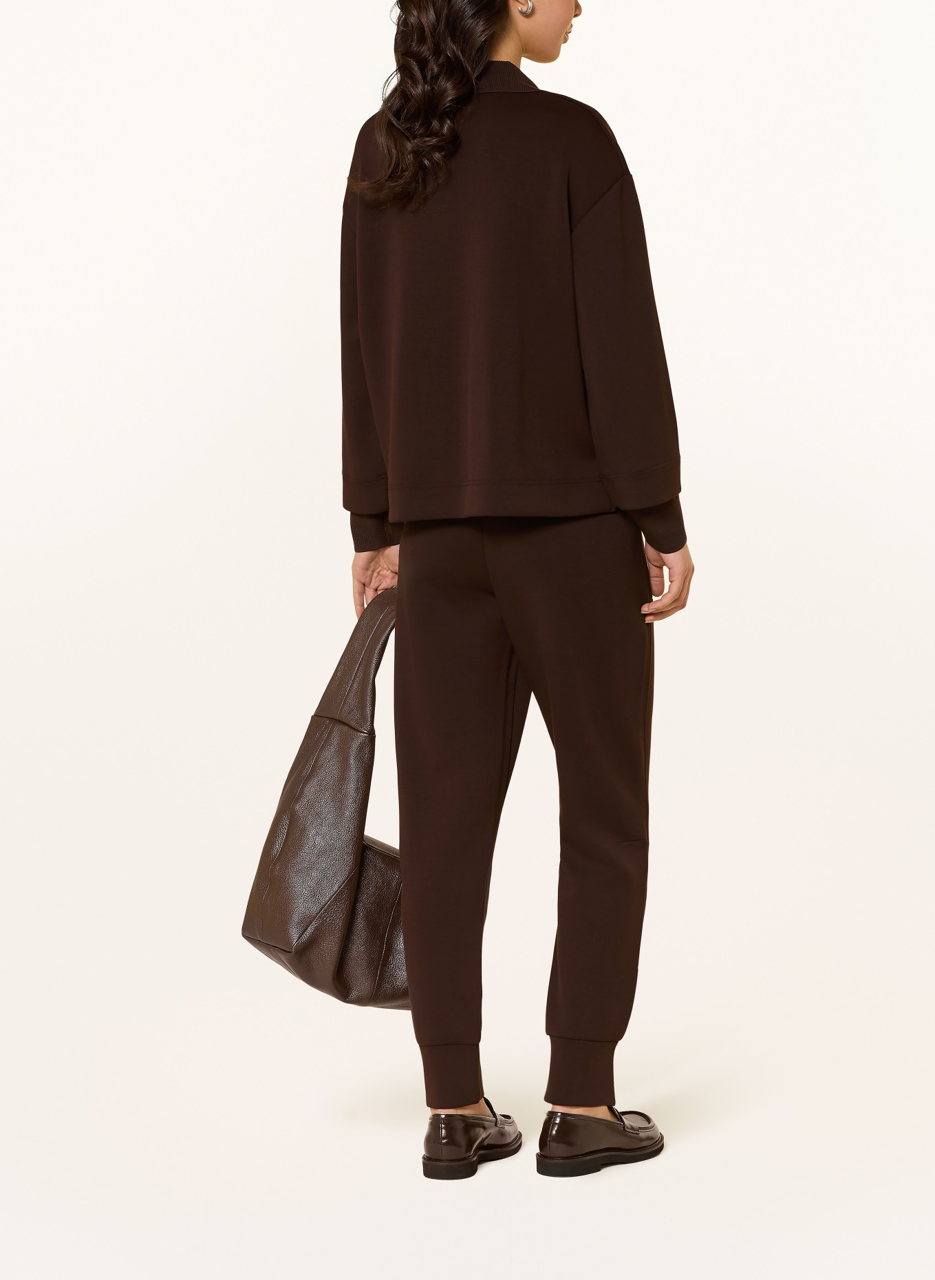 OPUS MYHA sweatpants: DARK BROWN