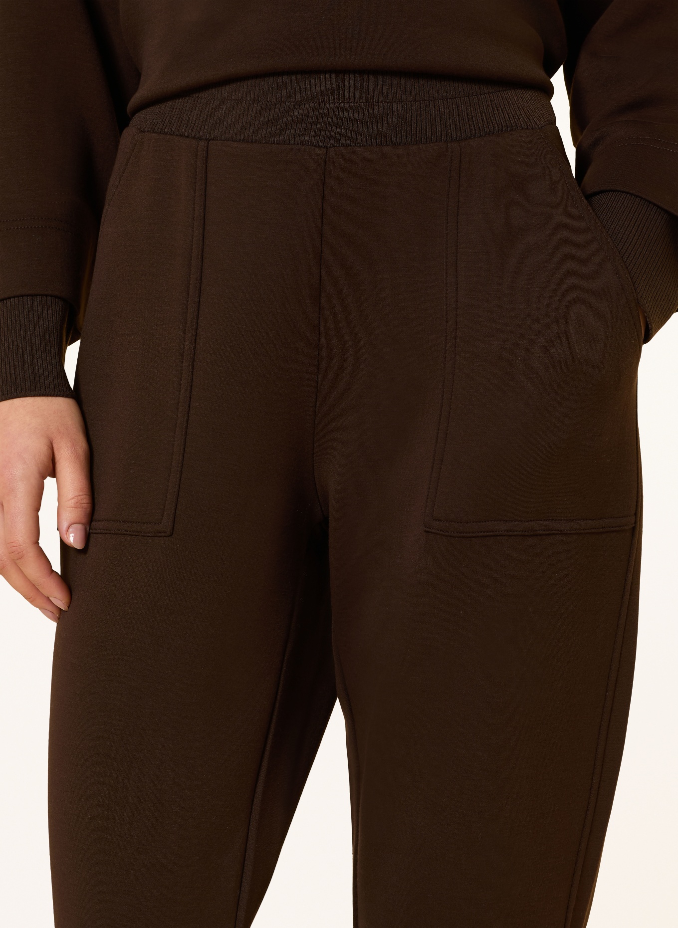 OPUS MYHA sweatpants: DARK BROWN