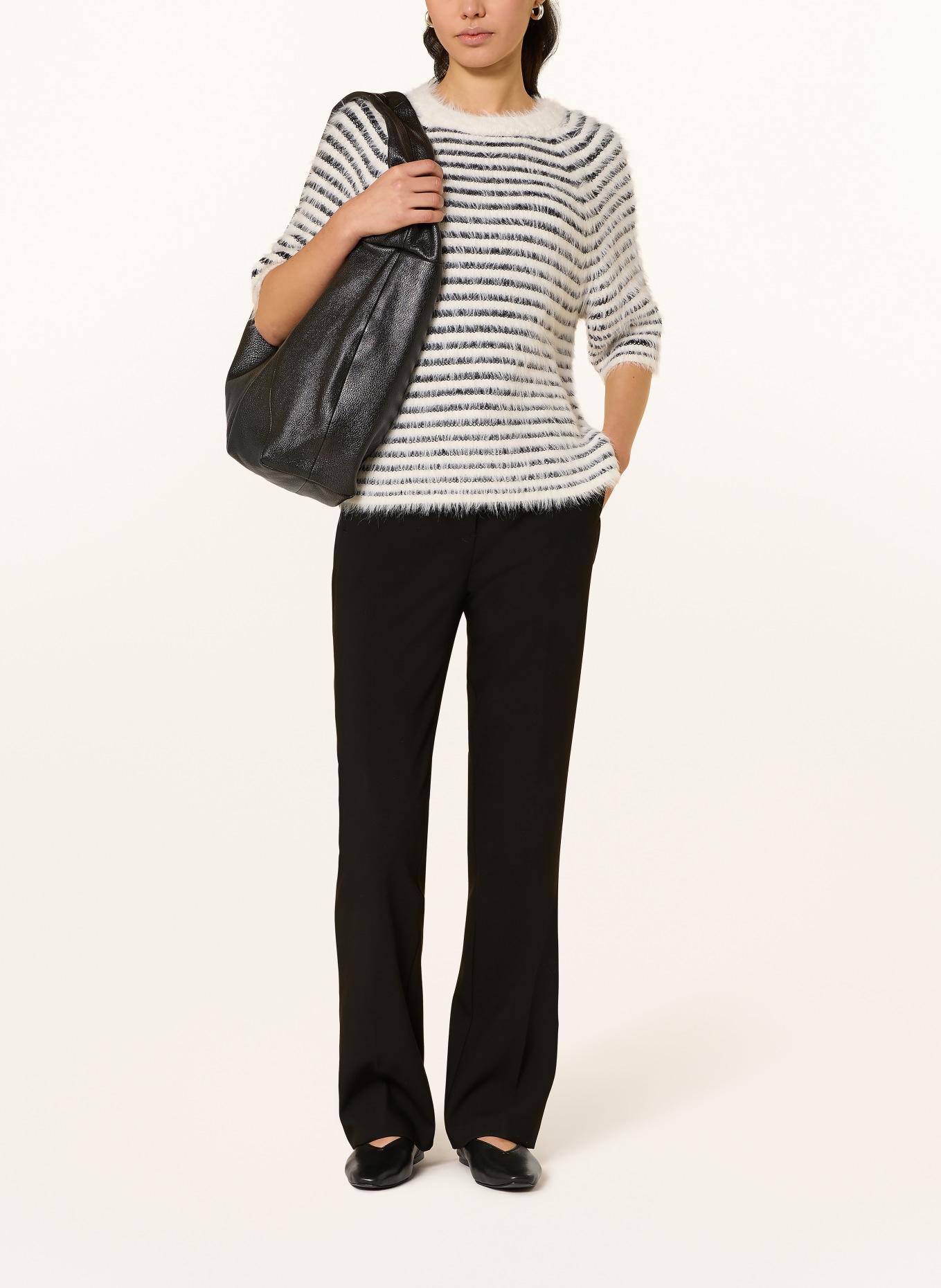 OPUS Hose MAIGA FLARED: SCHWARZ