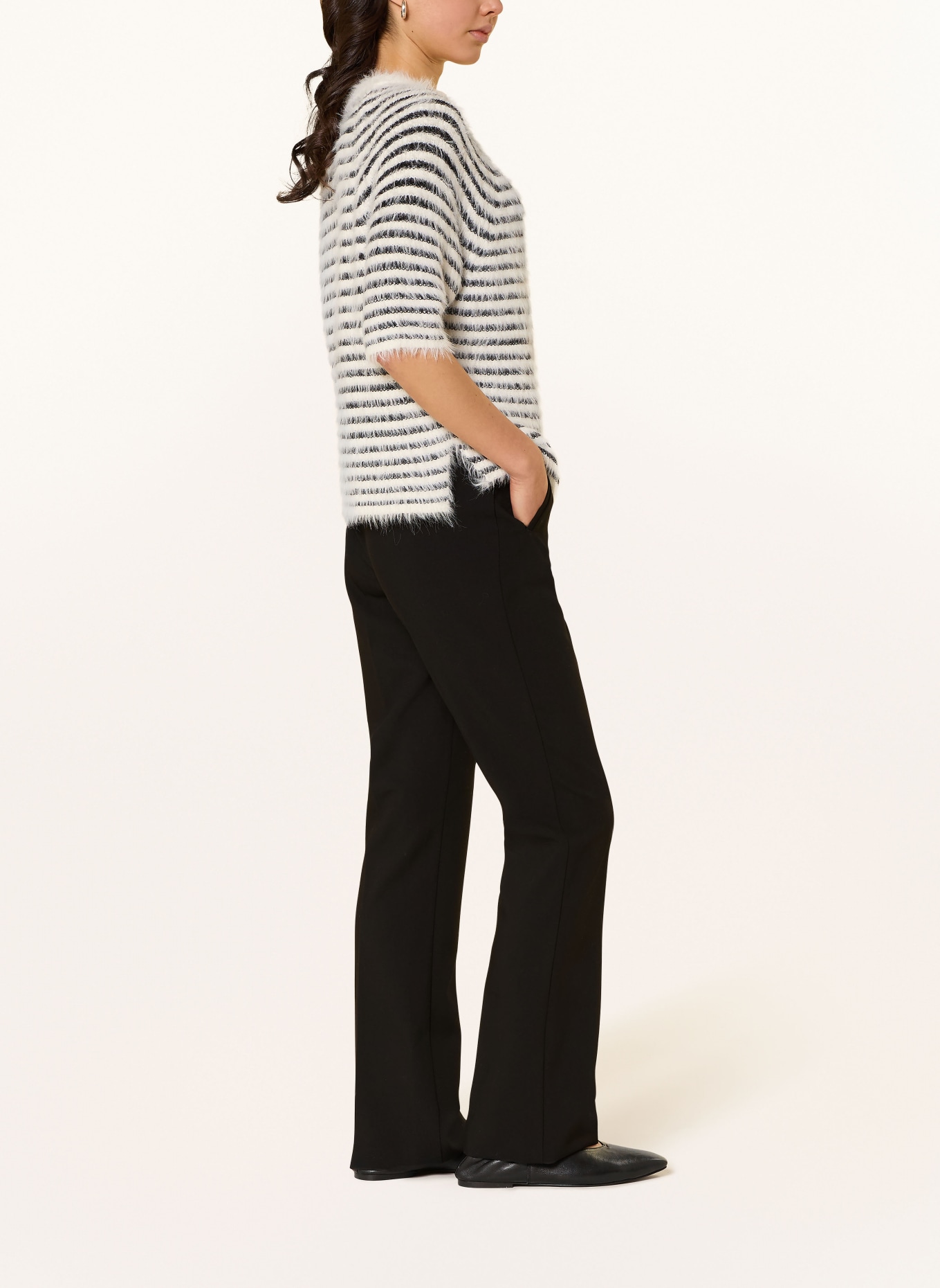 OPUS Hose MAIGA FLARED: SCHWARZ