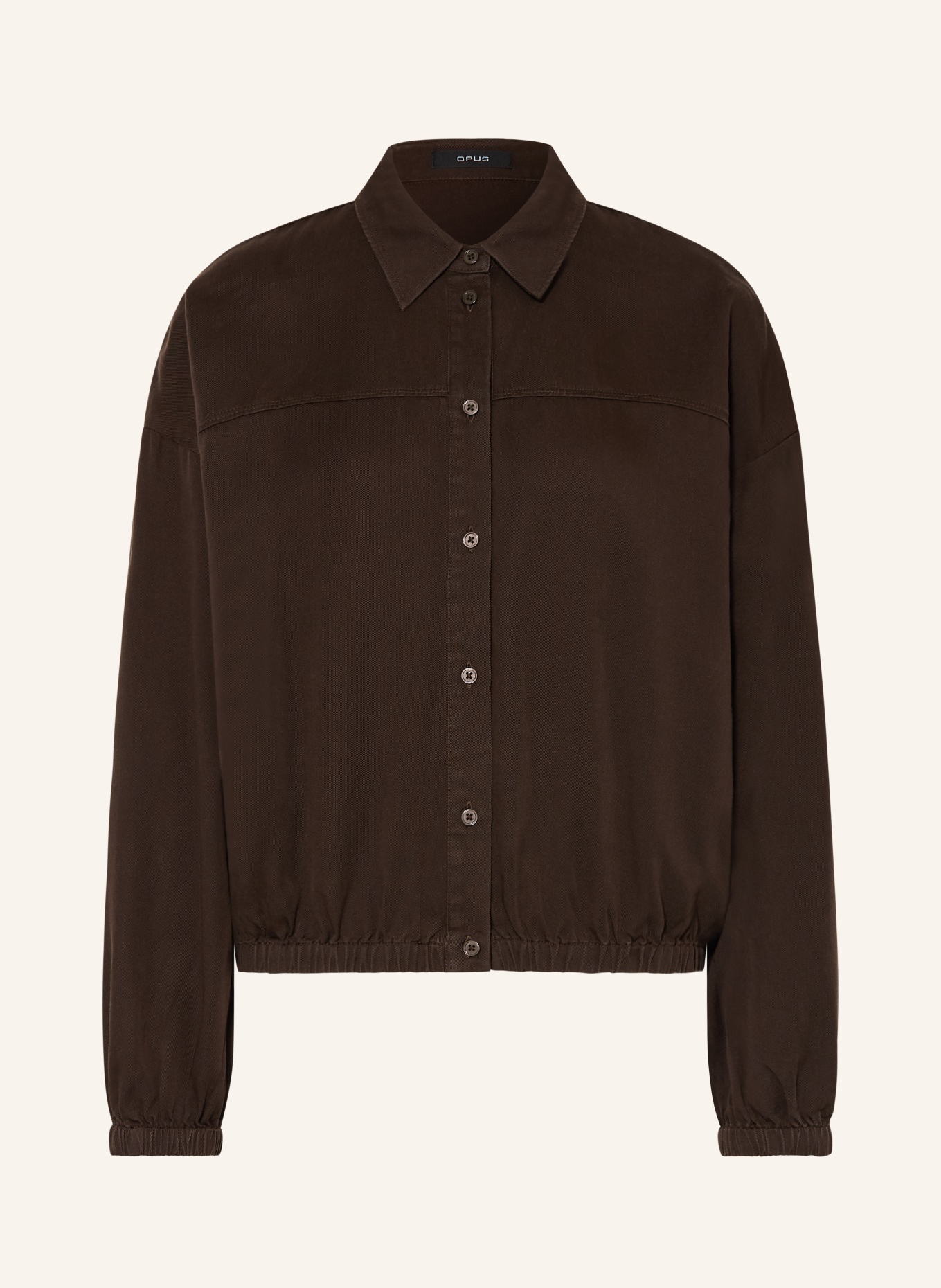 OPUS Převlečná bunda FYNAMO: TMAVĚ HNĚDÁ