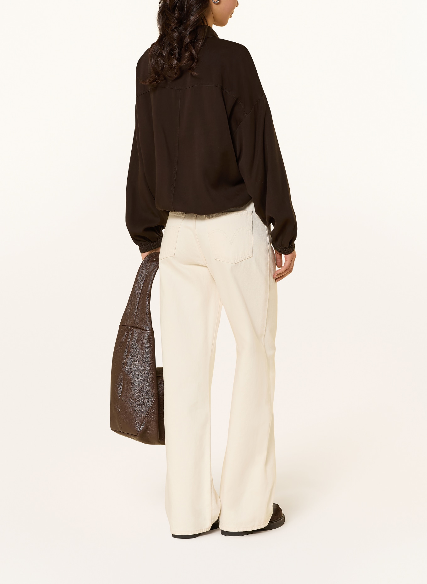 OPUS Převlečná bunda FYNAMO: TMAVĚ HNĚDÁ