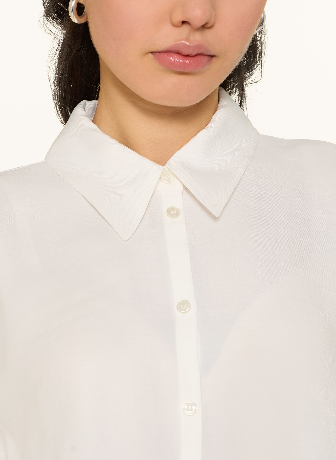 OPUS Hemdbluse FLOWY: CREME