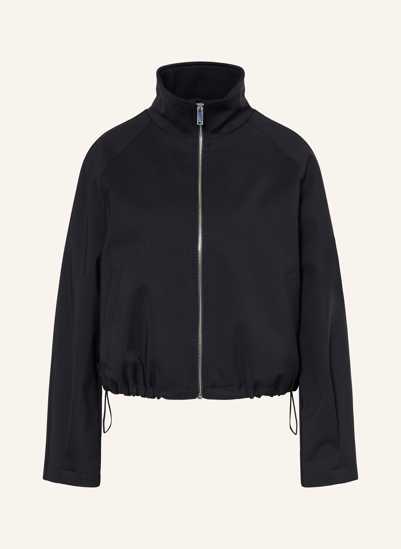 OPUS Boxy jacket HALVI: DARK BLUE