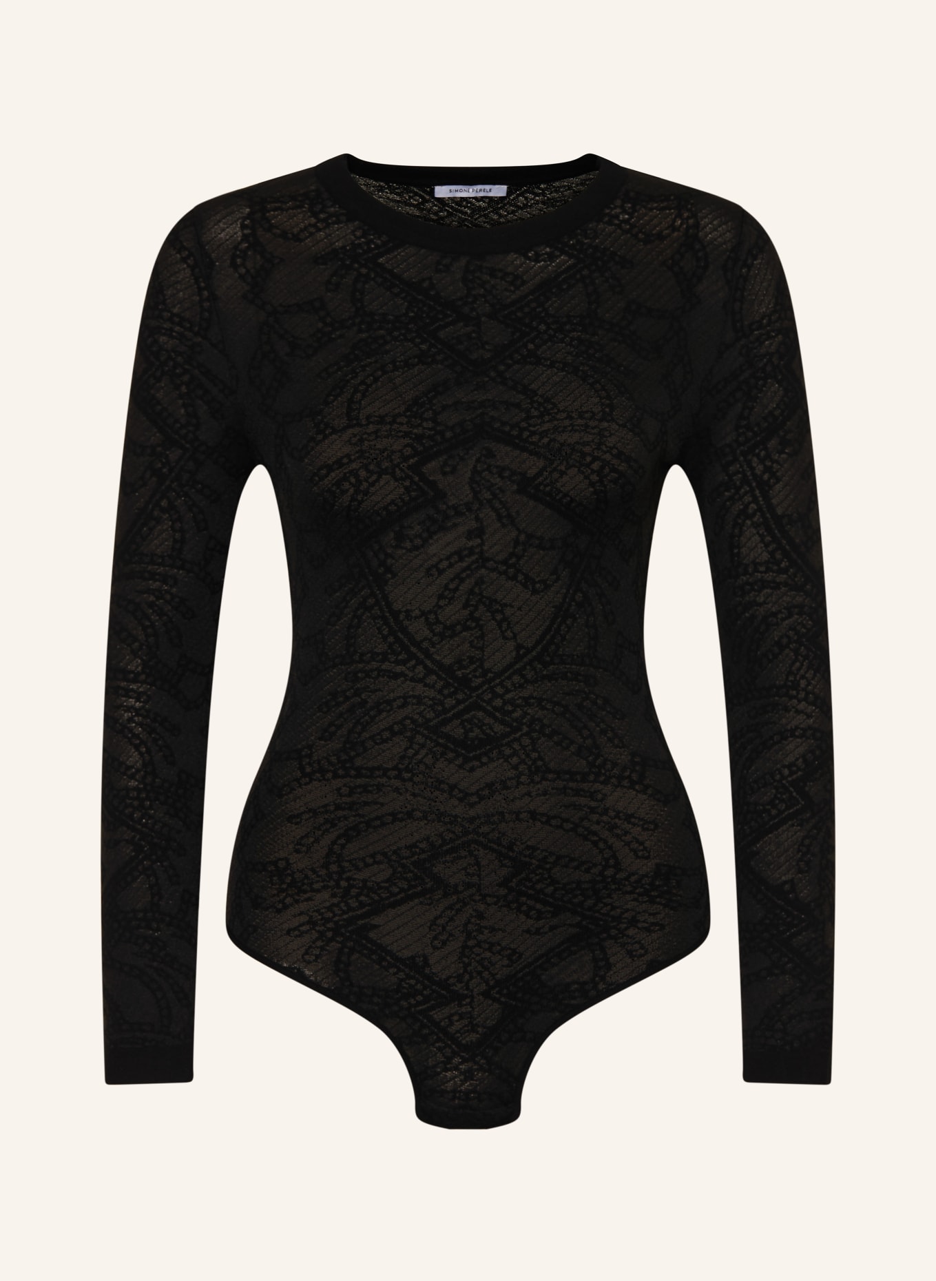 SIMONE PÉRÈLE MARGOT bodysuit: BLACK