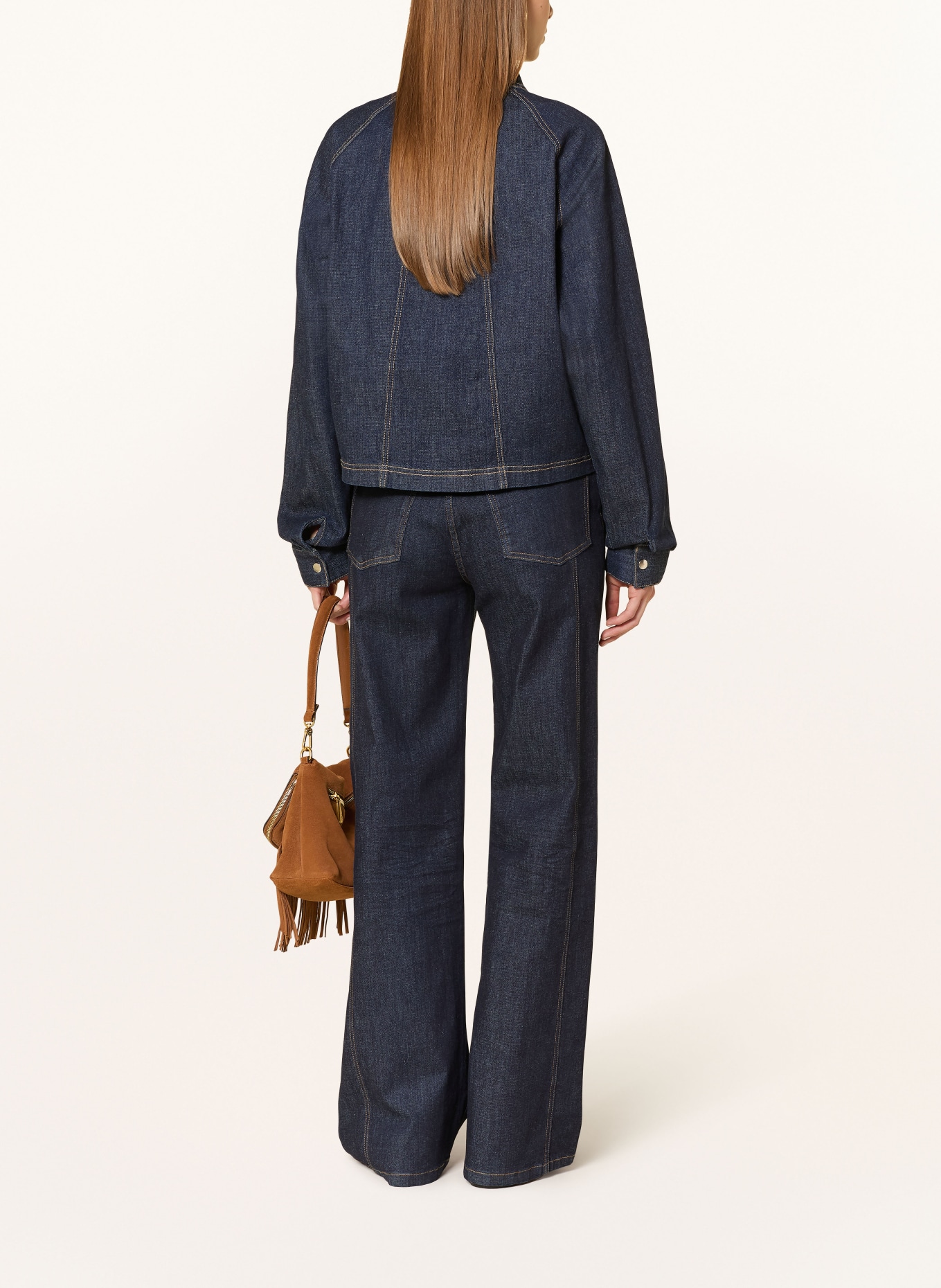 OPUS Jeansbluse JOVENA: DUNKELBLAU