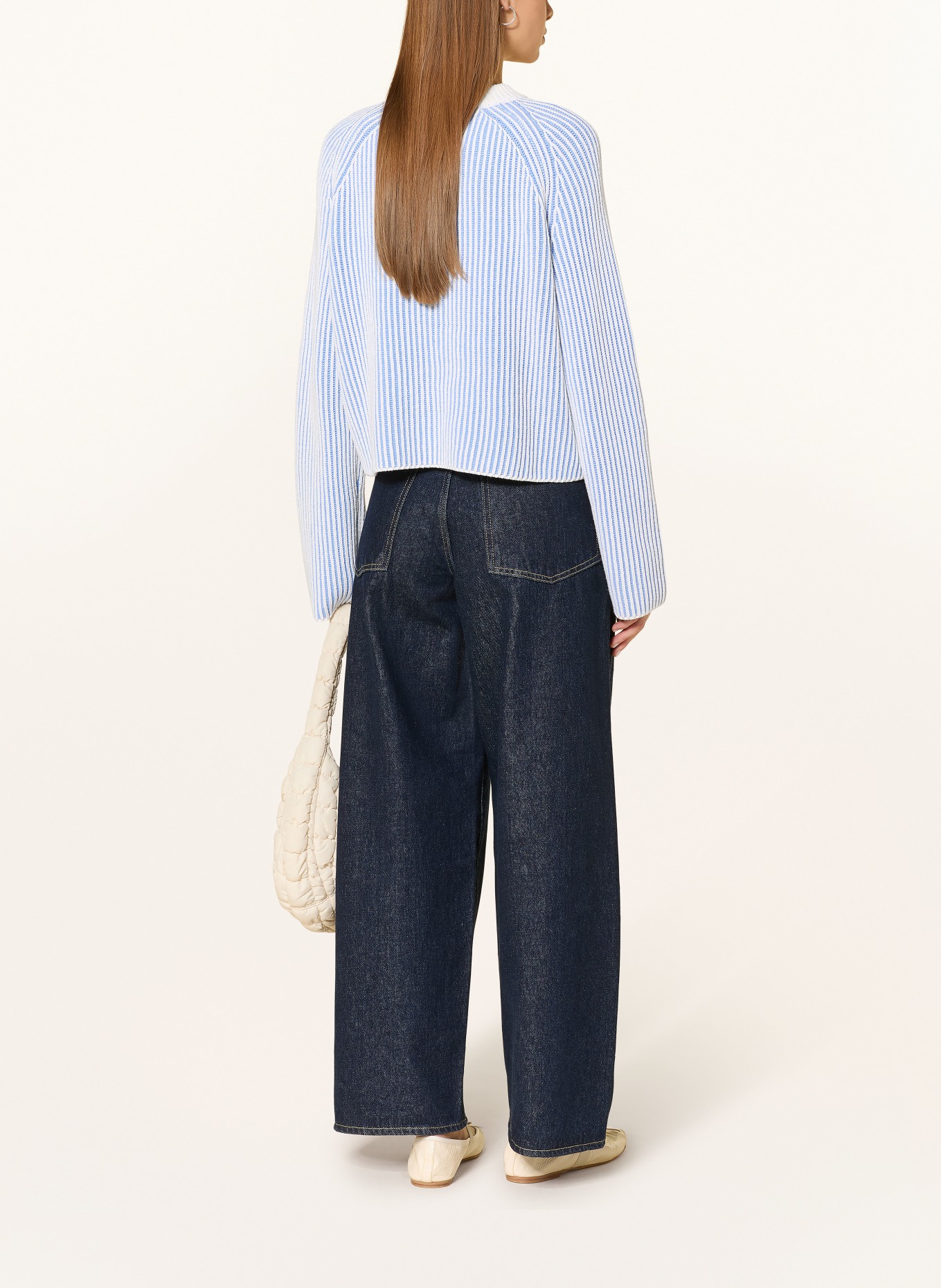 OPUS Svetr DELSIE: MODRÁ / REŽNÁ