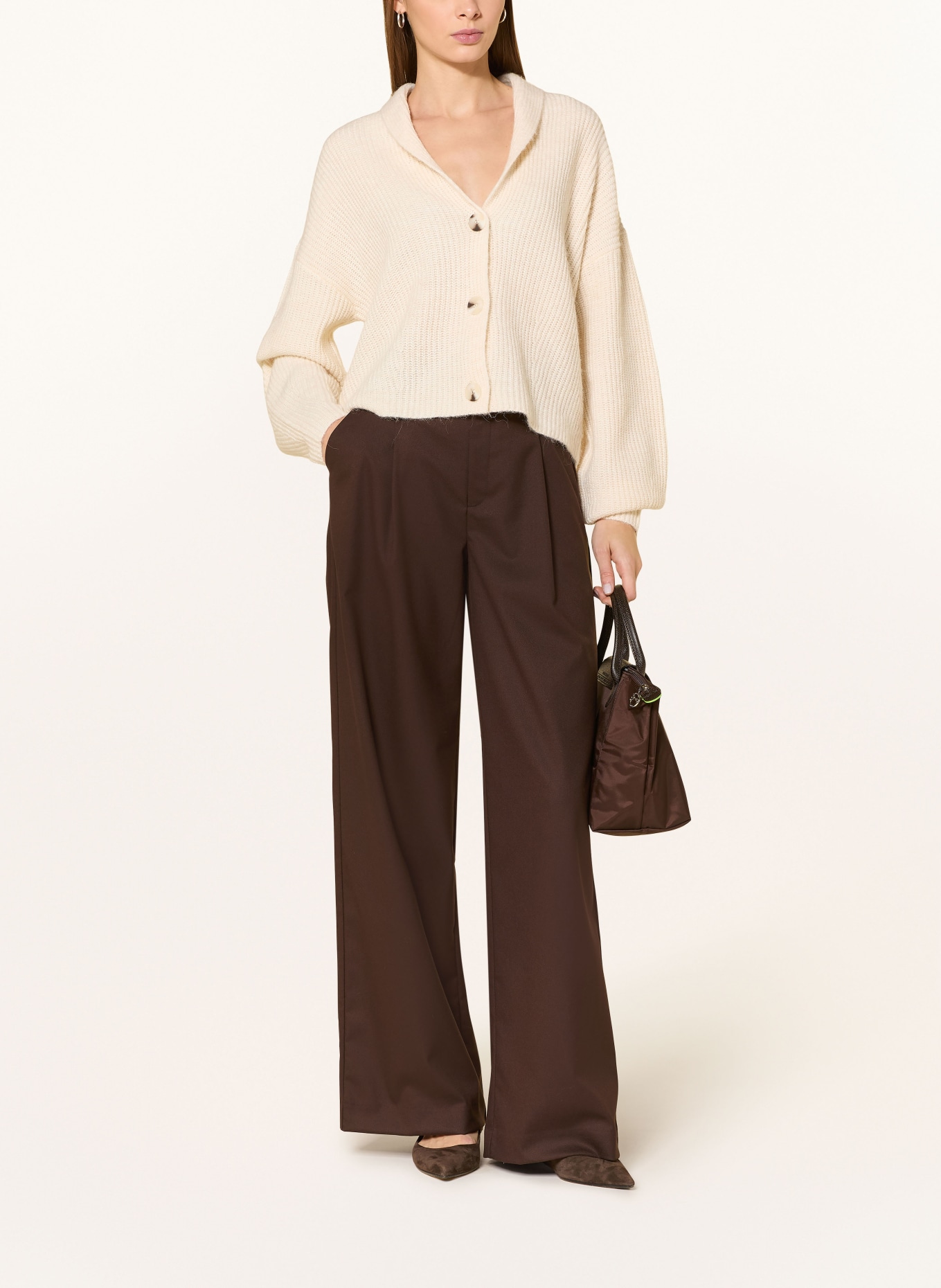 OPUS Strickjacke DUSENA: ECRU