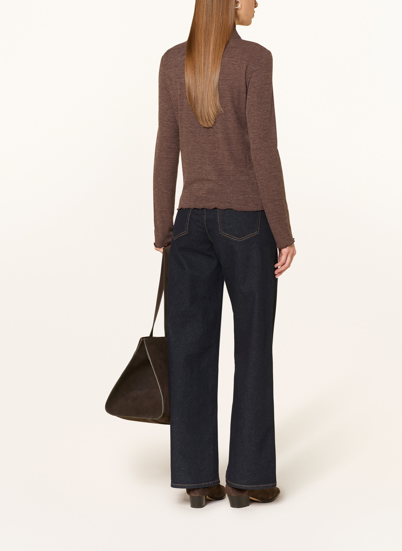 OPUS Blůza SOSEA: HNĚDÁ