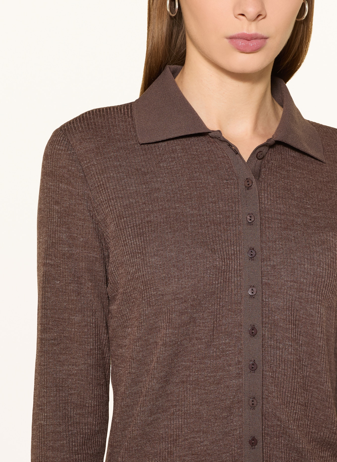 OPUS Blůza SOSEA: HNĚDÁ