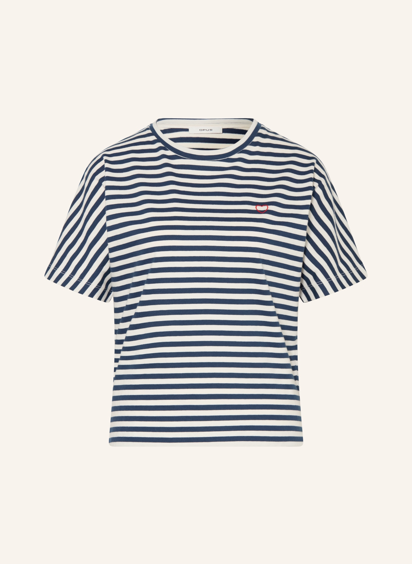 OPUS T-Shirt SALENTINE: DUNKELBLAU / WEISS