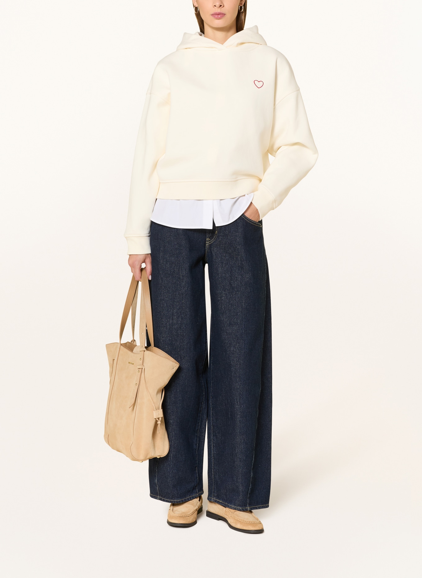 OPUS Hoodie GALENTINE: ECRU