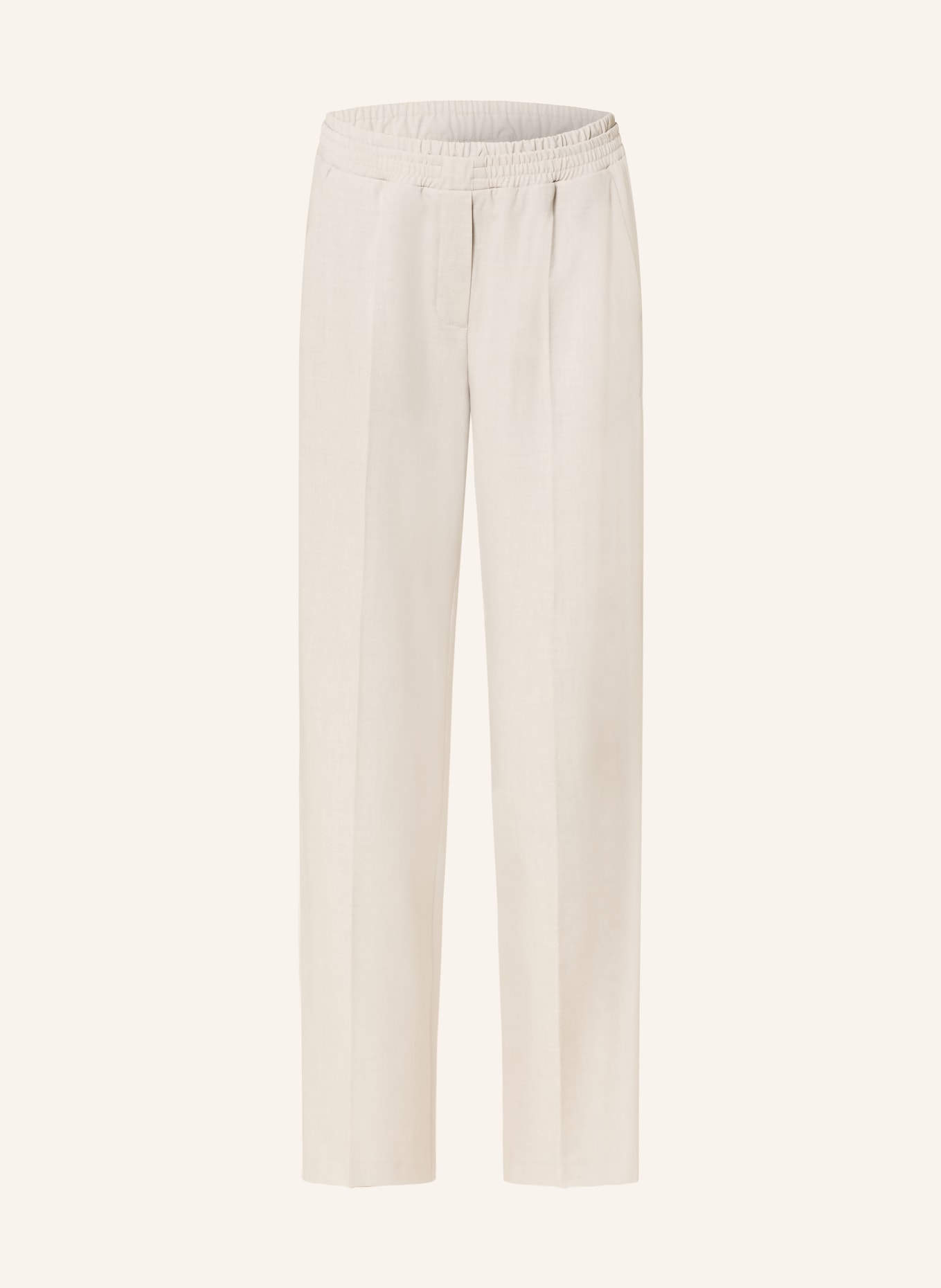 OPUS Spodnie MAROU w stylu joggingowym: KREMOWY / JASNOCZARY