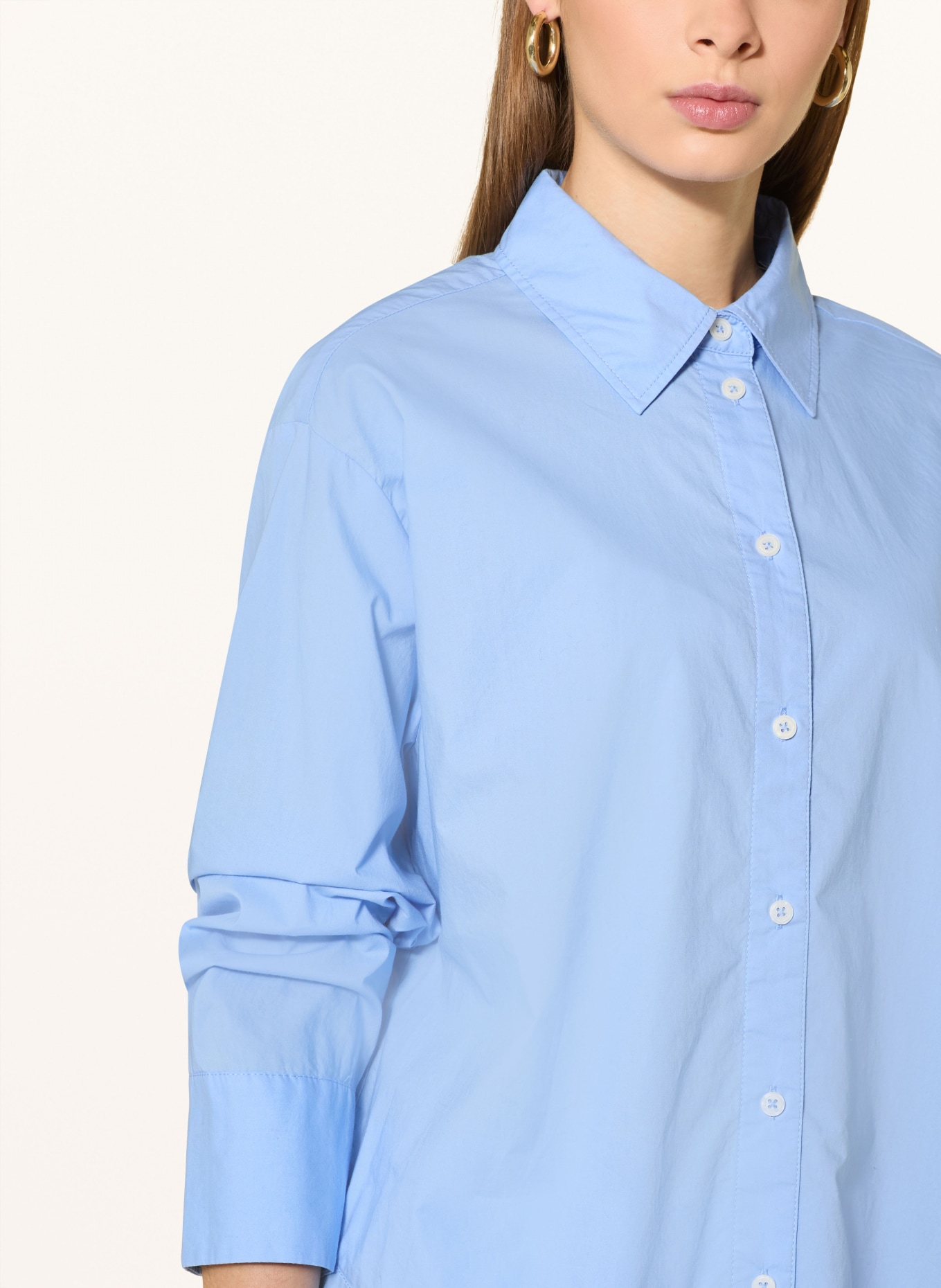 OPUS Košile FAVIA: TMAVĚ MODRÁ / BÍLÁ