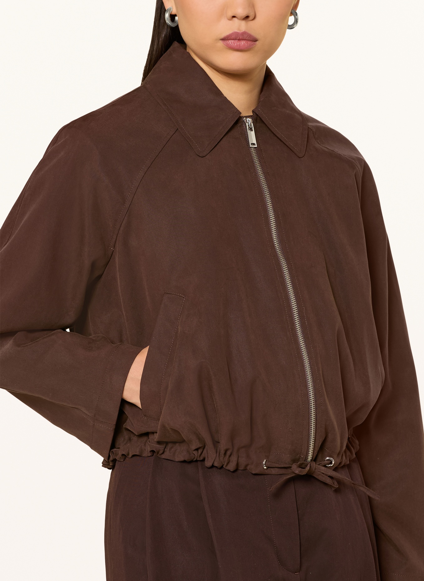 OPUS JAVELL jacket: DARK BROWN