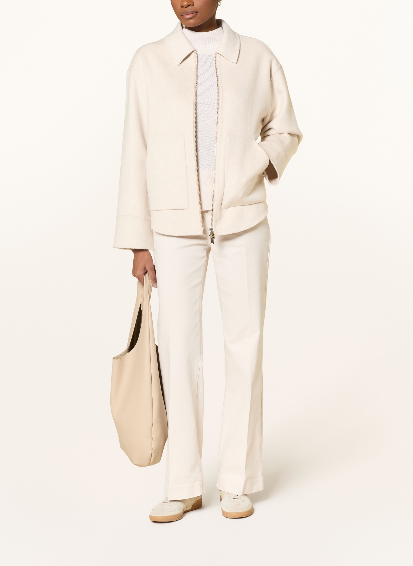 OPUS HILLVYN jacket: ECRU