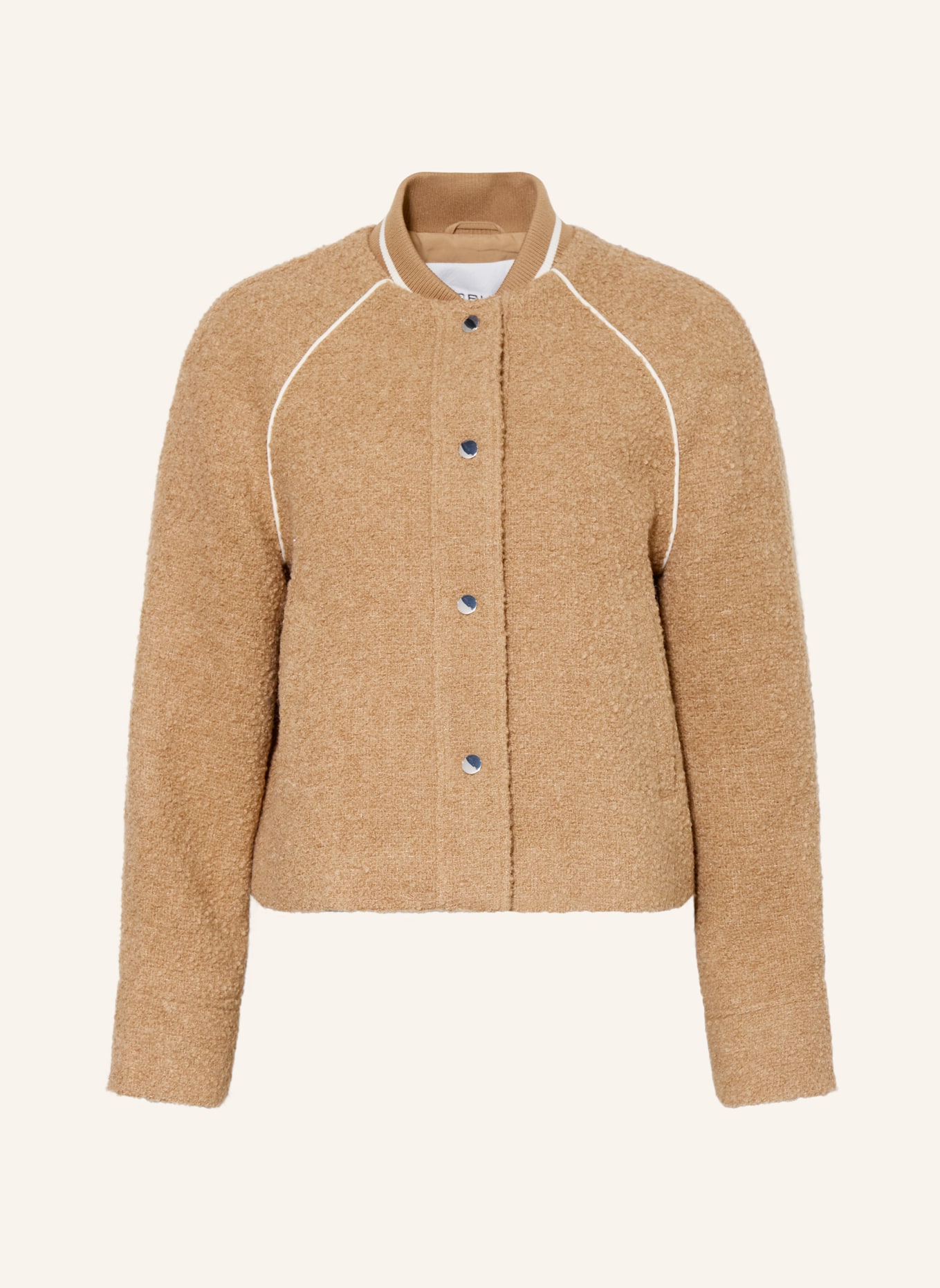 OPUS Boucléová bunda HIRONA: SVĚTLE HNĚDÁ