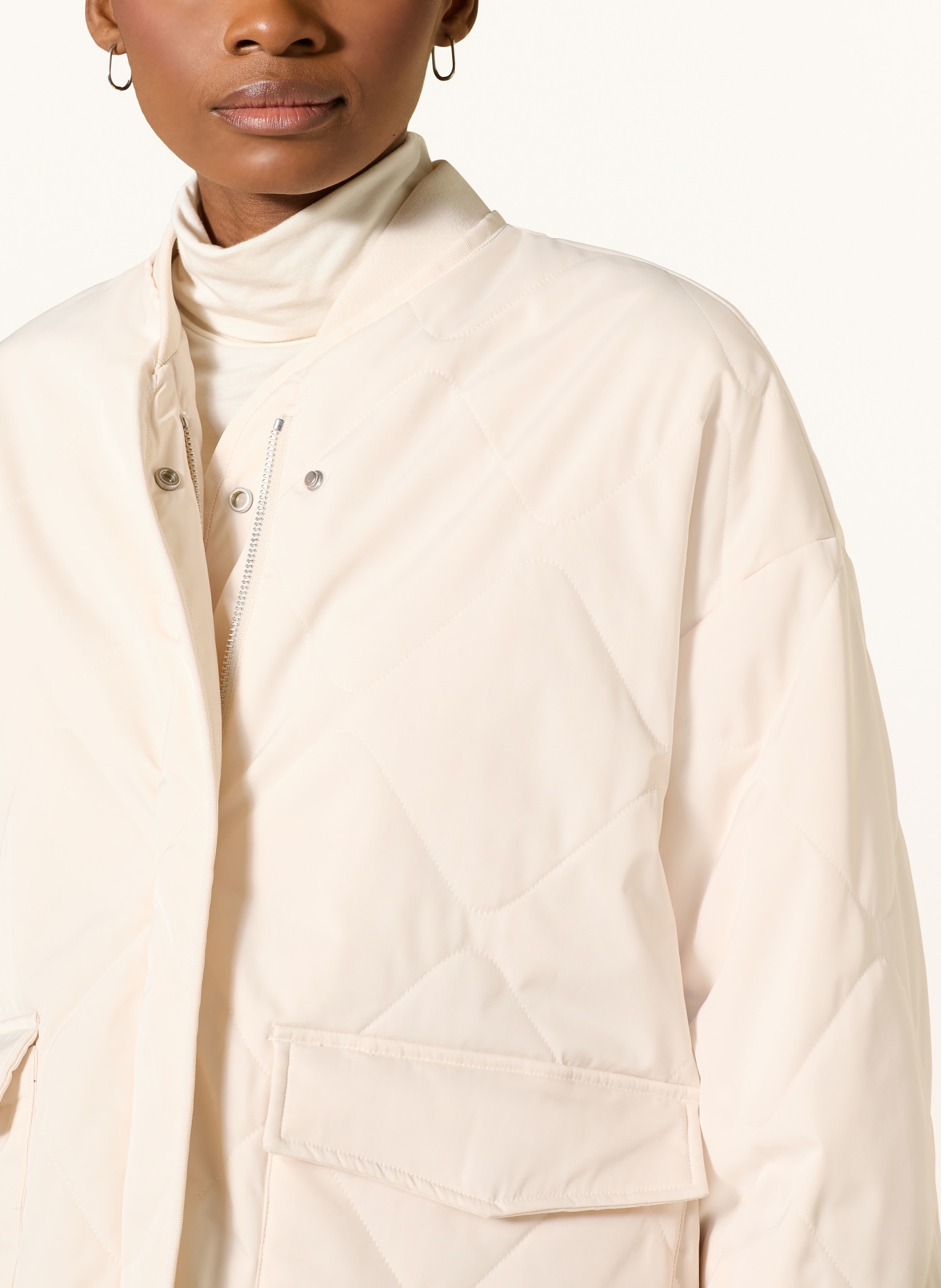 OPUS Quilted jacket HELLSY: CREAM