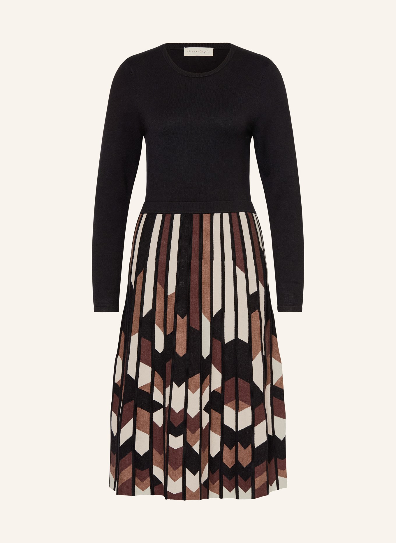 Phase Eight Šaty MACI: ČERNÁ / HNĚDÁ / KRÉMOVÁ