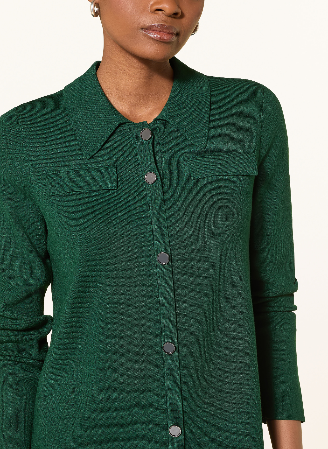 Phase Eight AZEALIA knit dress: DARK GREEN