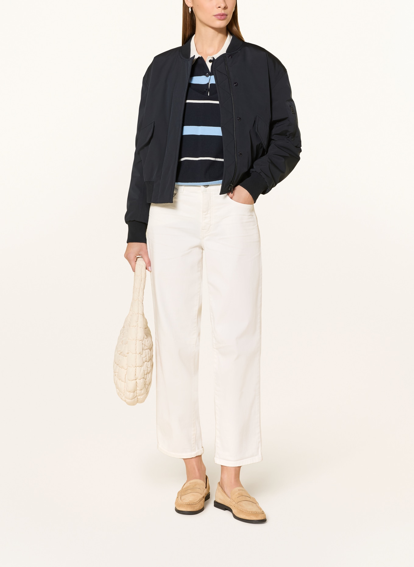 OPUS PANTS Barrel Jeans MELLY RELAX: 1004 MILK