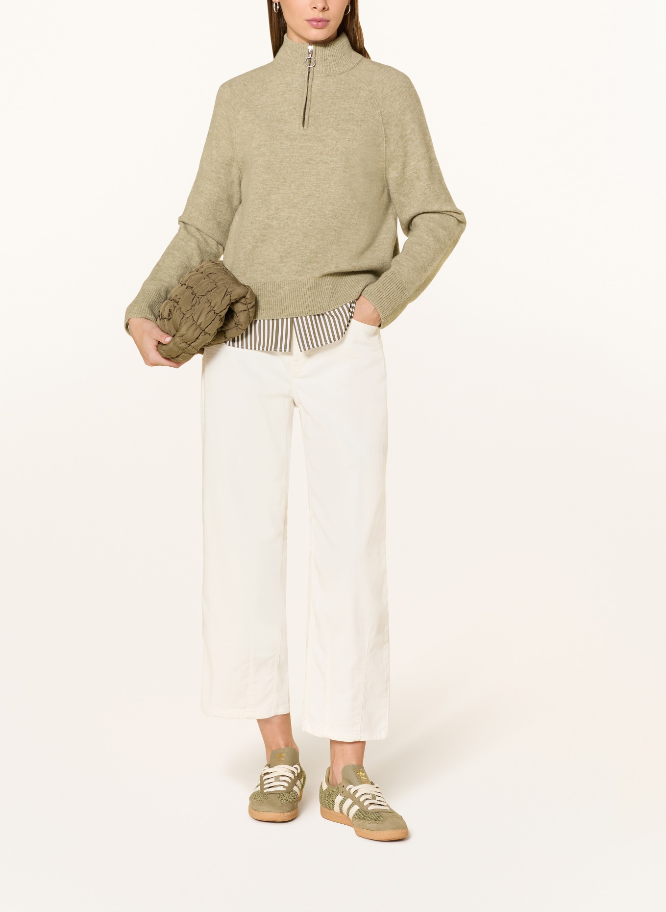 OPUS PANTS Barrel Jeans MELLY TWISTED: 1004 MILK