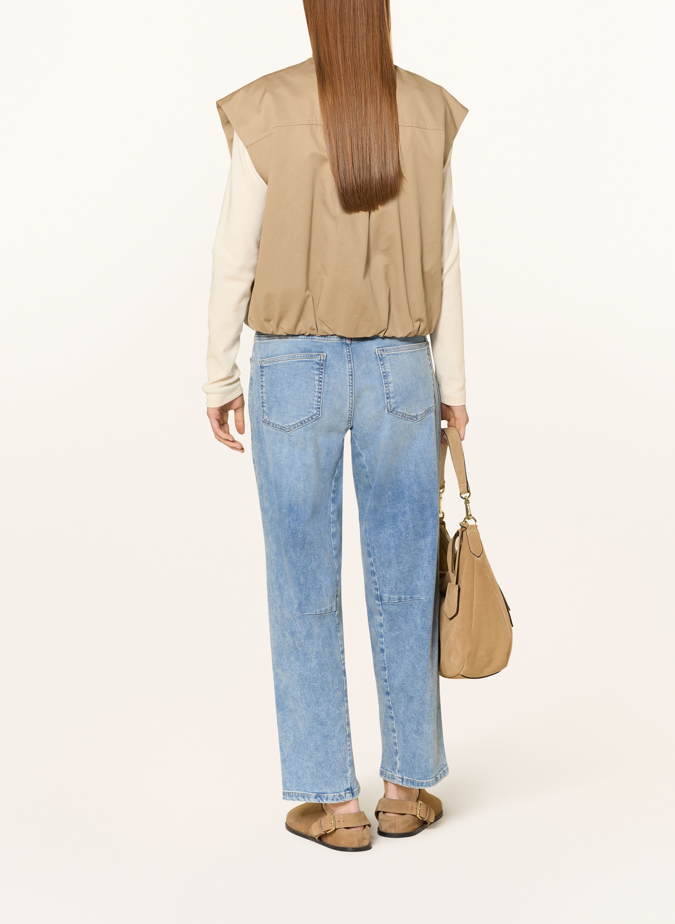 OPUS PANTS Džíny Barrel MELLY RELAX: 70295 light powder blue