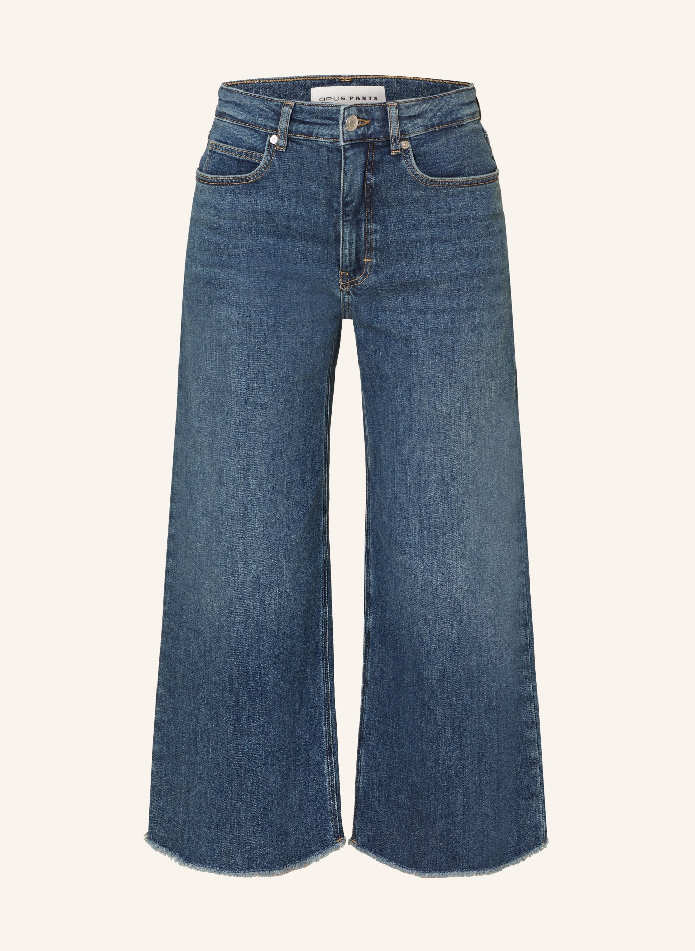 OPUS PANTS Wide Leg Jeans MARI MASH: 70303 dark dusty blue