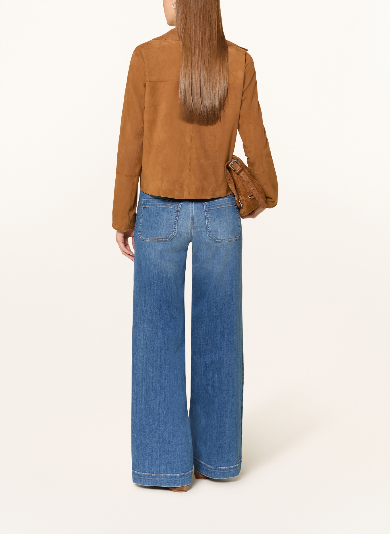 OPUS PANTS Wide Leg Jeans MELLY CRISP: 70301 dark shadow blue