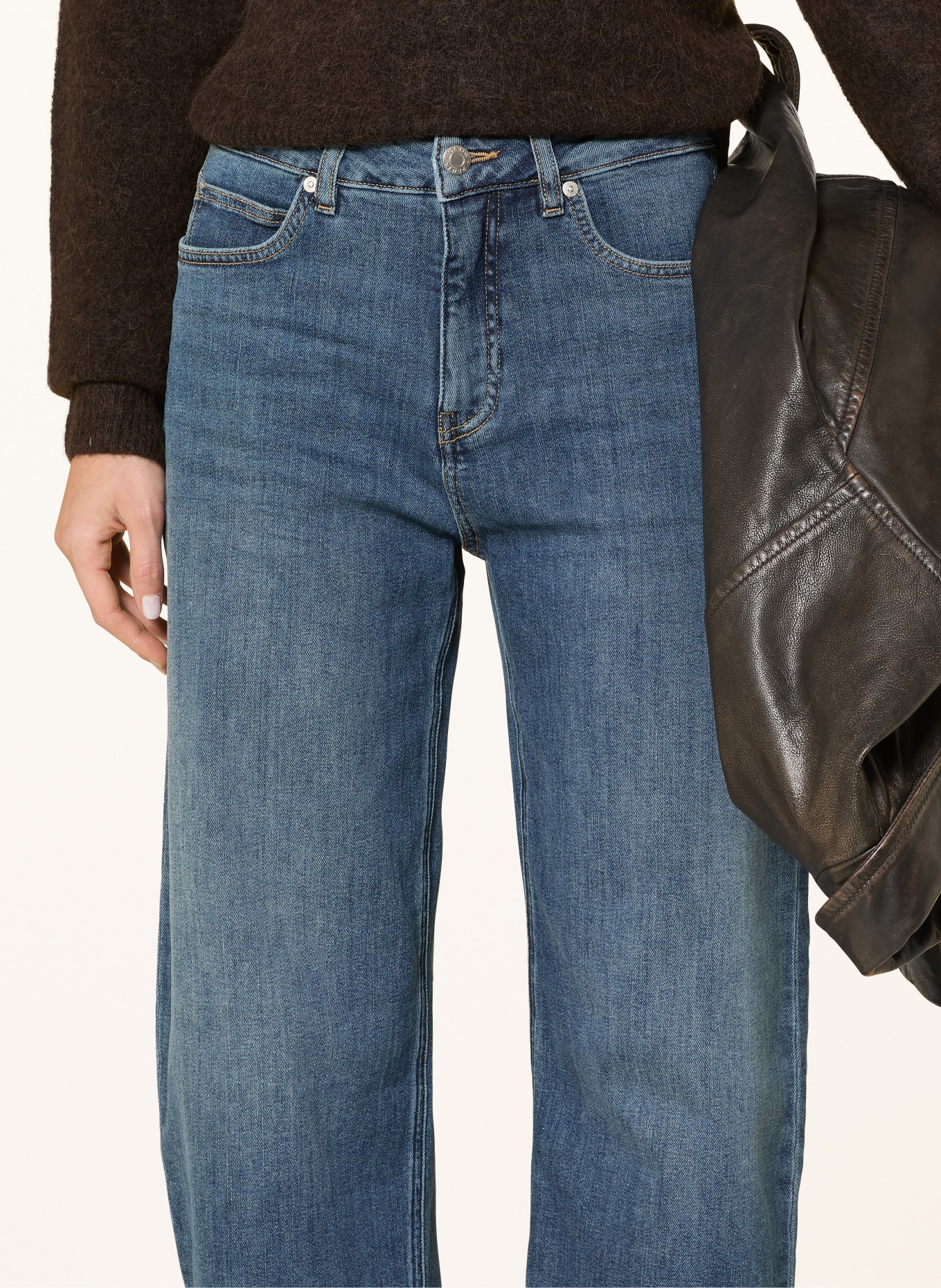 OPUS PANTS Barrel jeans MARI CLEAR: BLUE