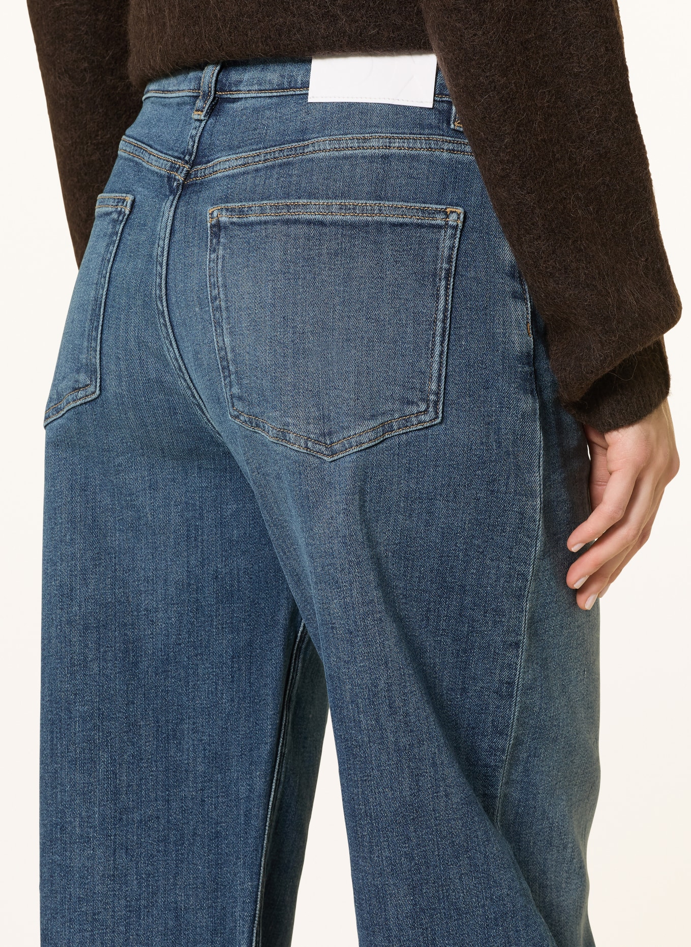 OPUS PANTS Barrel jeans MARI CLEAR: BLUE