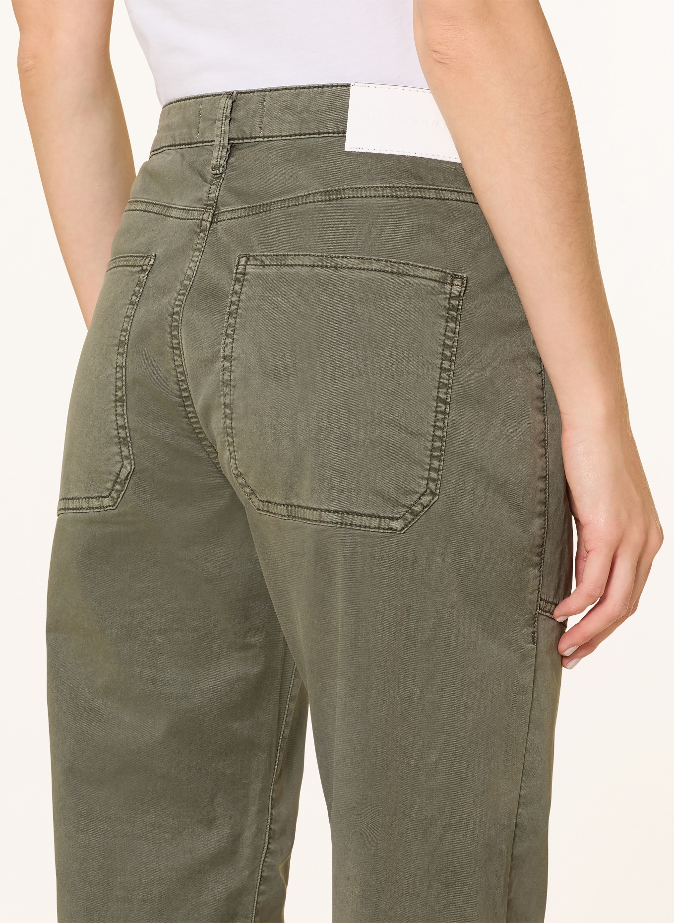 OPUS PANTS Broek LISANA VIVID: OLIJF