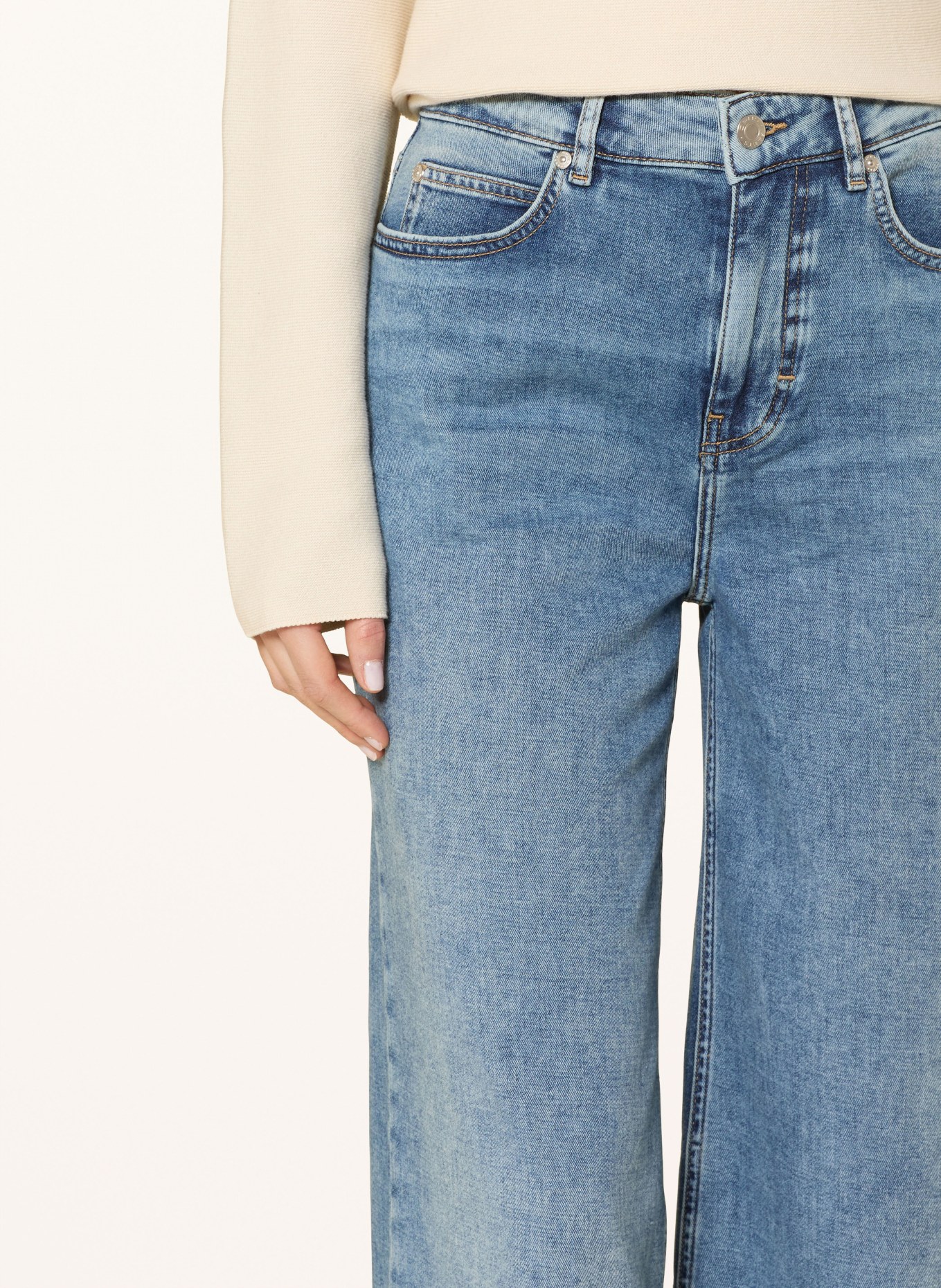 OPUS PANTS Wide Leg Jeans MARI WILLOW: 70311 mid river blue