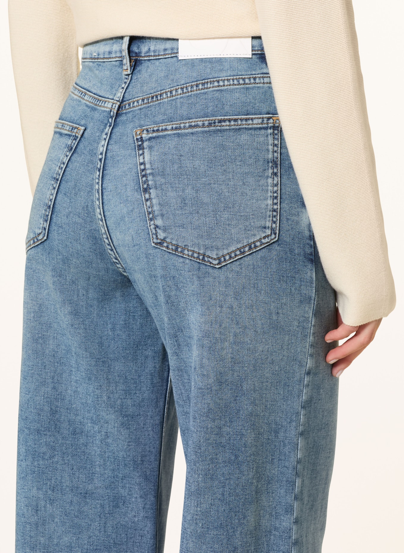 OPUS PANTS Wide Leg Jeans MARI WILLOW: 70311 mid river blue