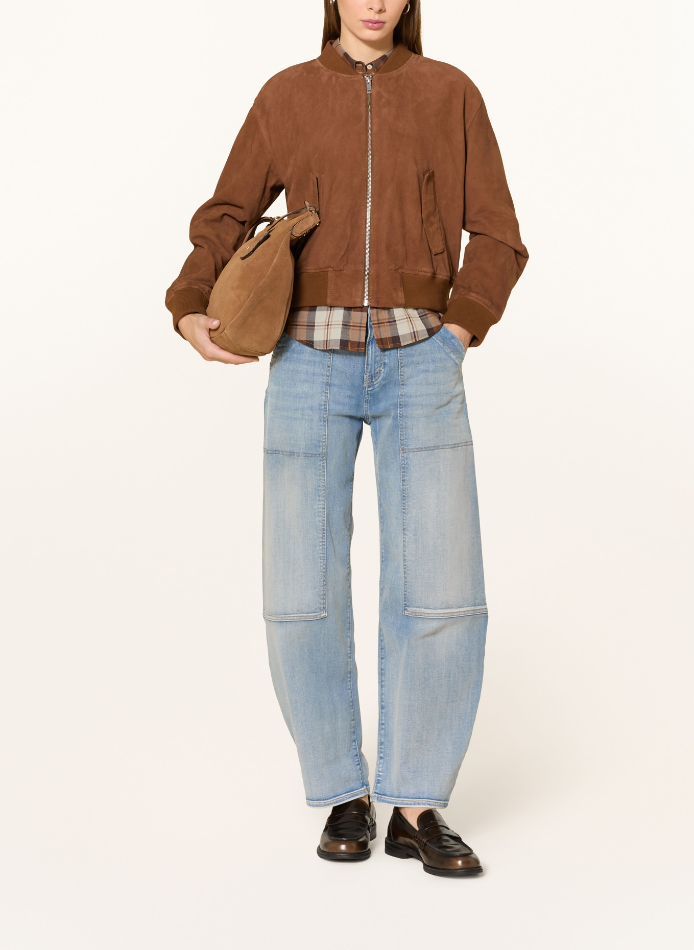 OPUS PANTS Barrel Jeans MARI SHARP: 70215 light vintage blue