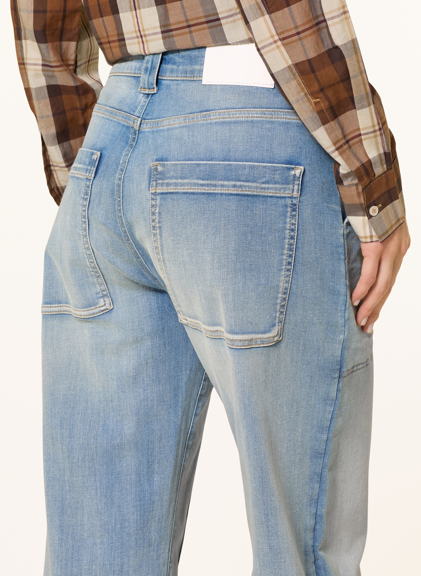 OPUS PANTS Barrel Jeans MARI SHARP: 70215 light vintage blue