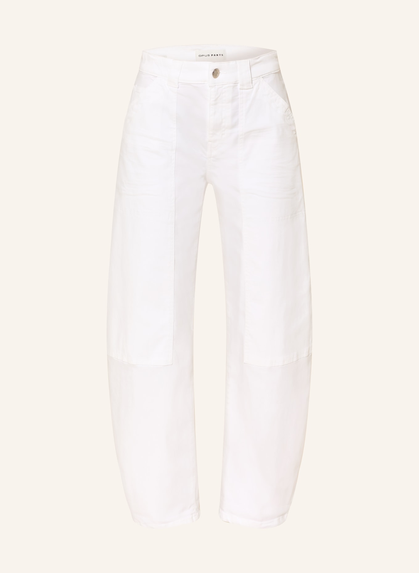 OPUS PANTS Barrel Jeans MARI SHARP: 10 WHITE