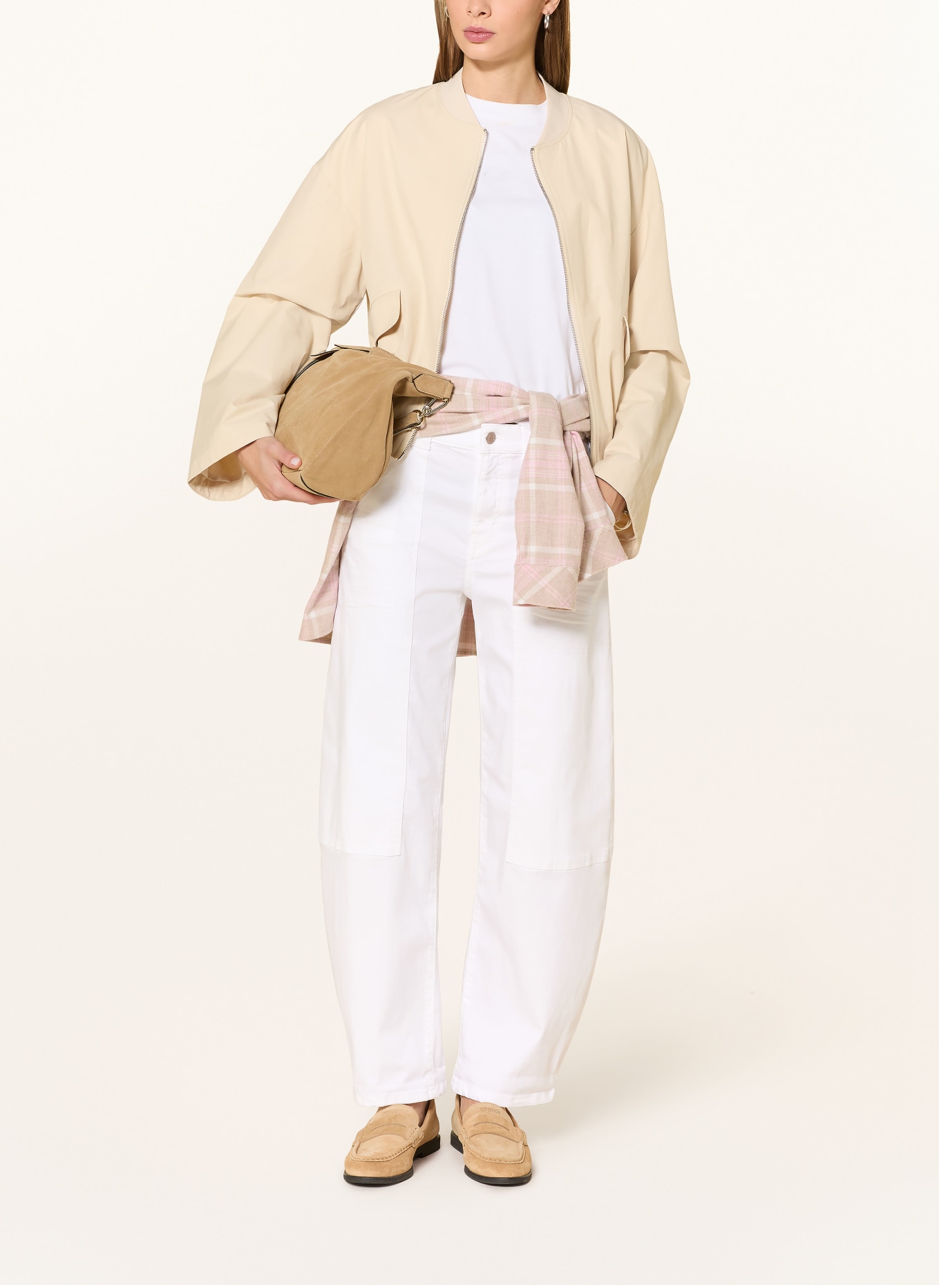 OPUS PANTS Barrel Jeans MARI SHARP: 10 WHITE