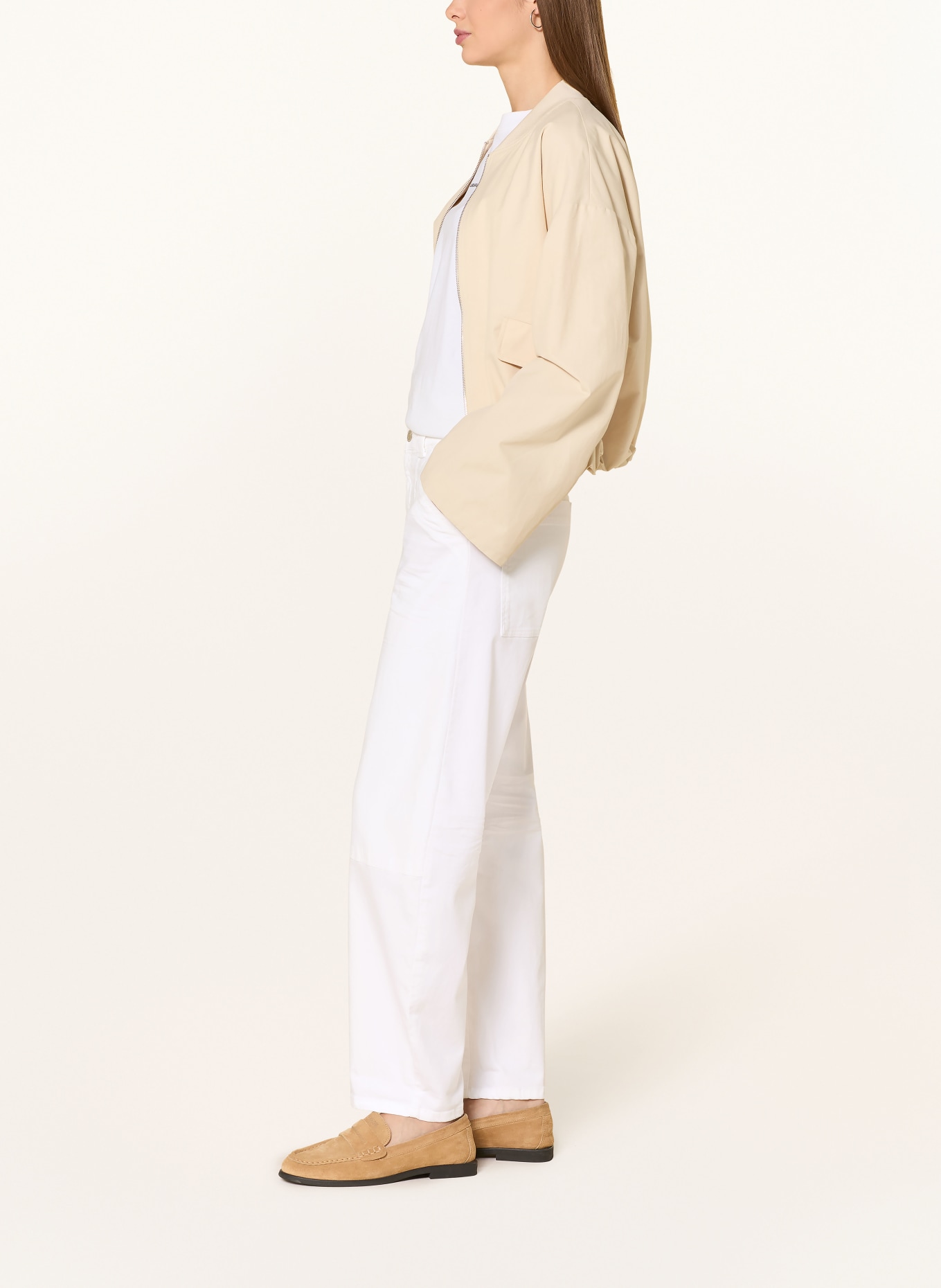 OPUS PANTS Barrel Jeans MARI SHARP: 10 WHITE