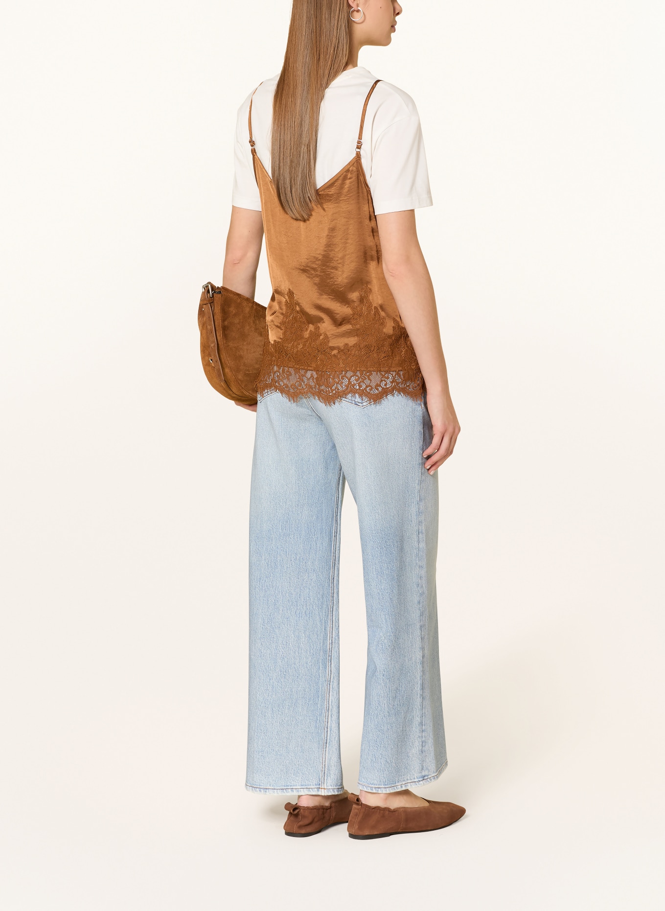 OPUS PANTS Wide Leg Jeans CALINA: 70307 light stone blue