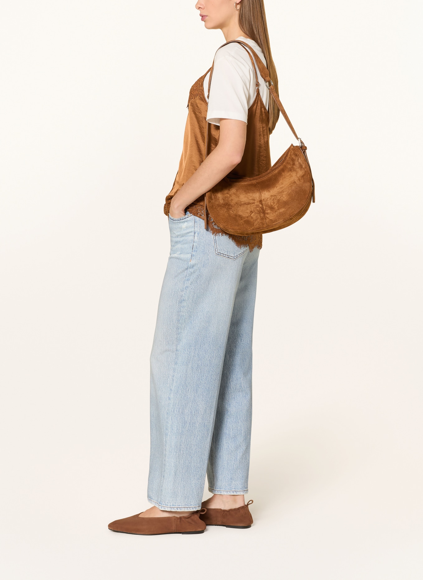 OPUS PANTS Wide Leg Jeans CALINA: 70307 light stone blue