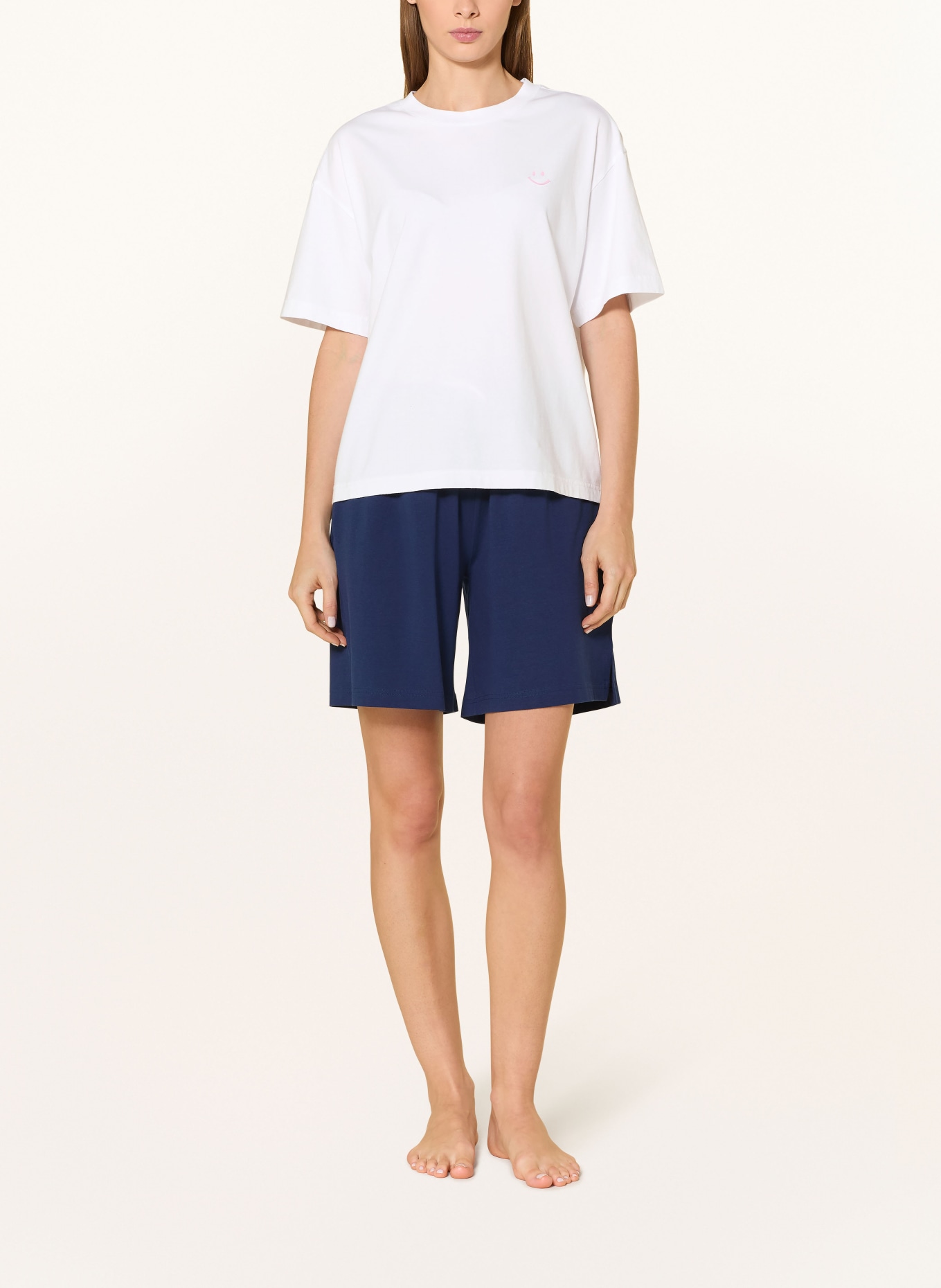 mey Schlafshirt Serie SOLID LOVE: WEISS