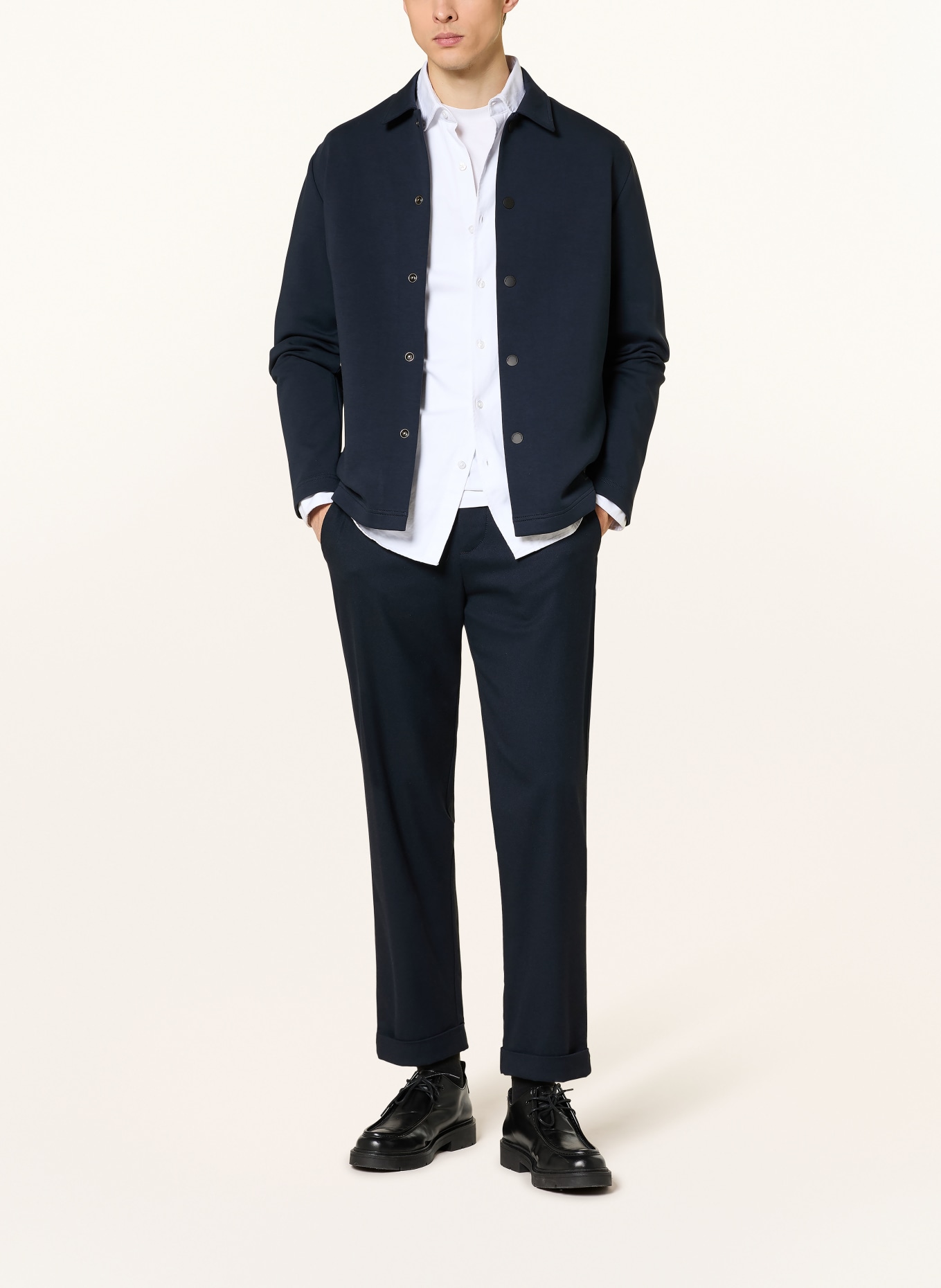 Marc O'Polo Sweat-Overshirt Regular Fit: DUNKELBLAU