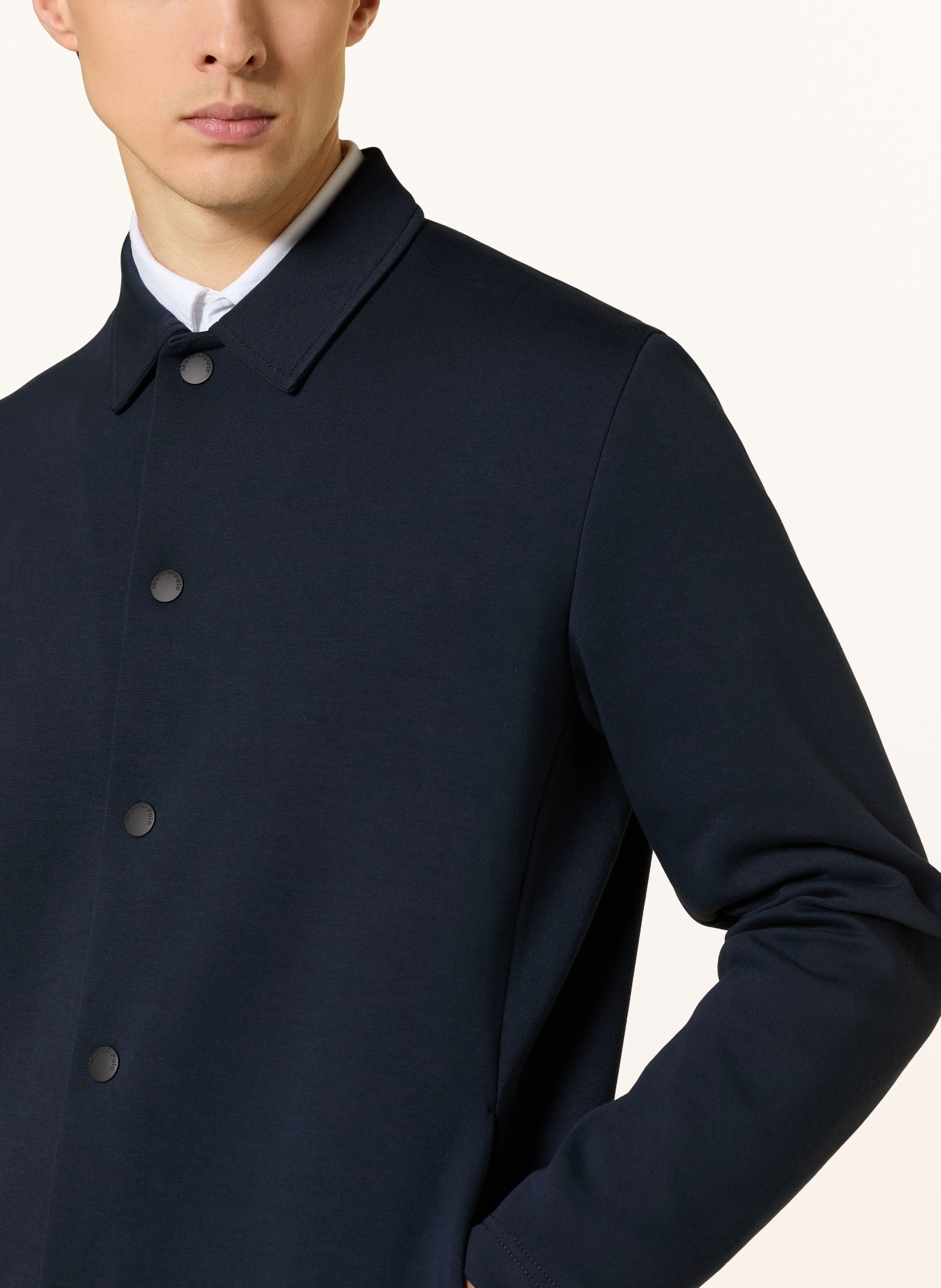 Marc O'Polo Sweat-Overshirt Regular Fit: DUNKELBLAU