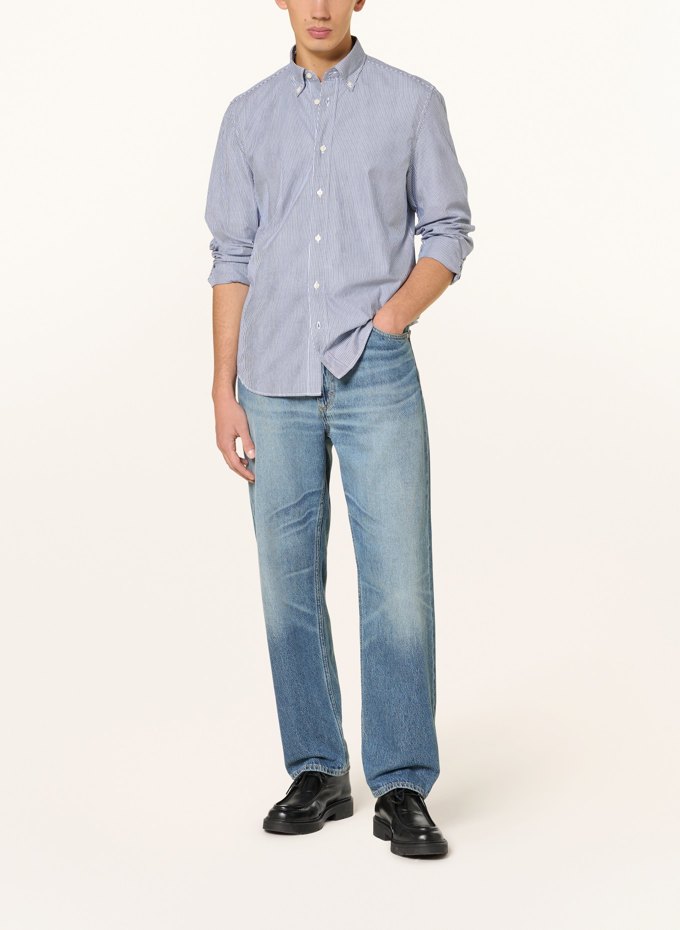 Marc O'Polo Regular fit shirt: BLUE / WHITE