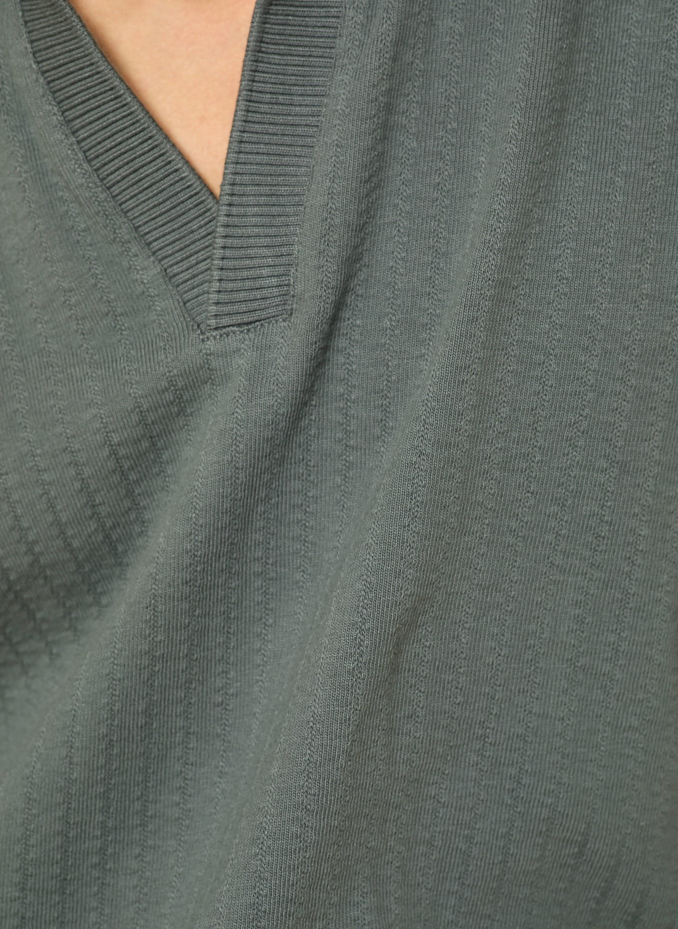 Marc O'Polo Strick-Poloshirt Relaxed Fit: PETROL