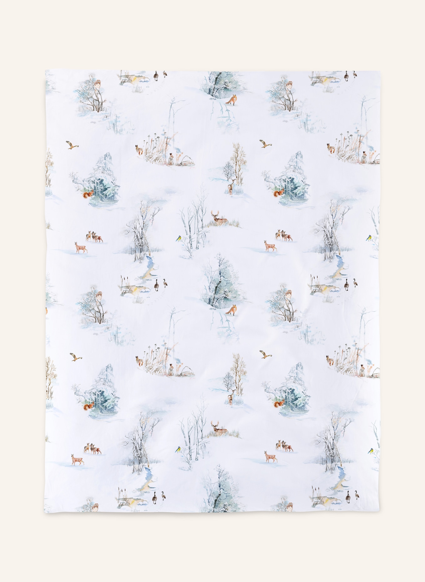 Christian Fischbacher Bettwäsche FINJA: WEISS / ROT / BLAU