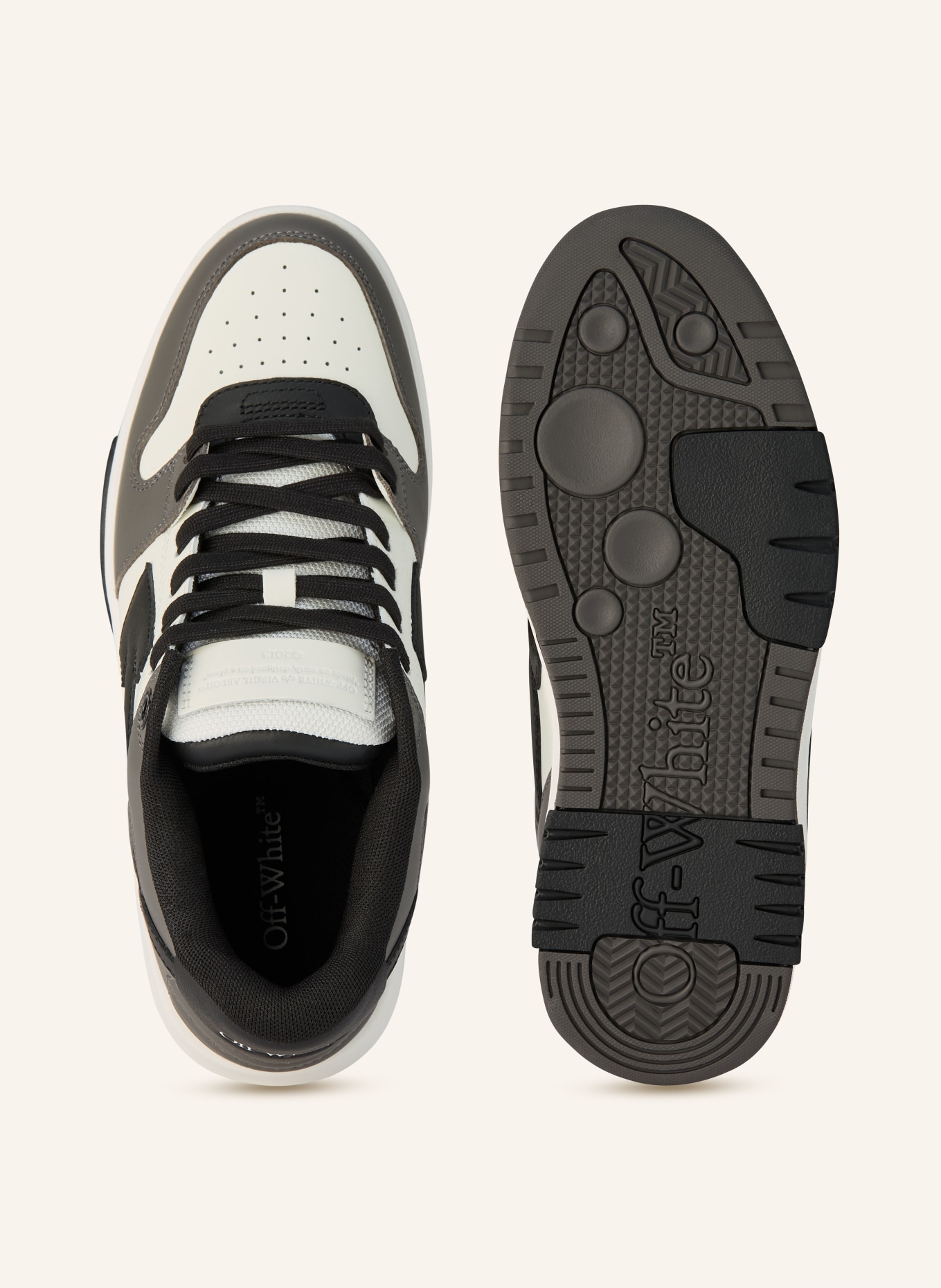 Off-White Sneaker OUT OF OFFICE: BIAŁY / SZARY / CZARNY