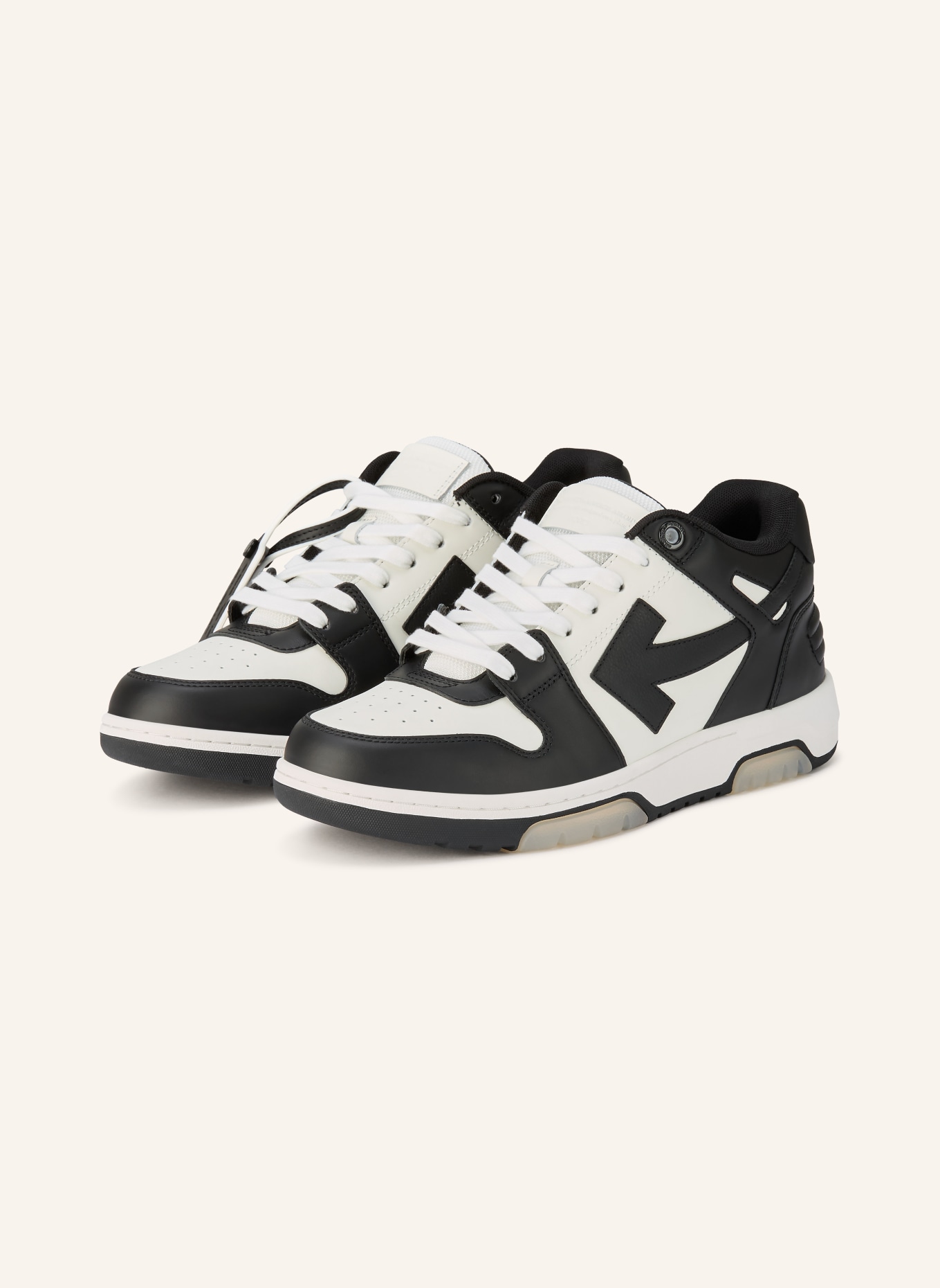 Off-White Sneaker OUT OF OFFICE: CZARNY / BIAŁY
