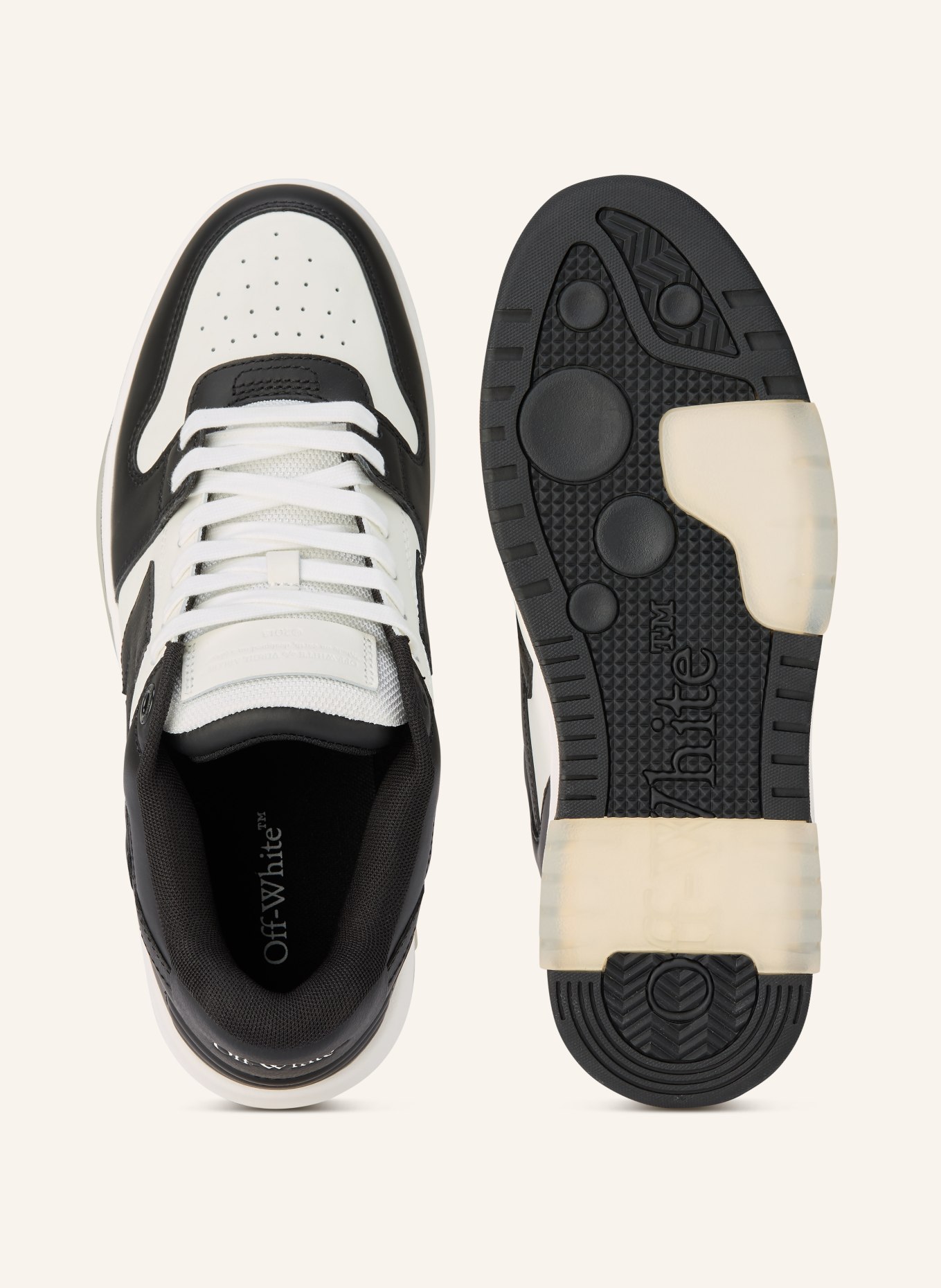 Off-White Sneaker OUT OF OFFICE: CZARNY / BIAŁY